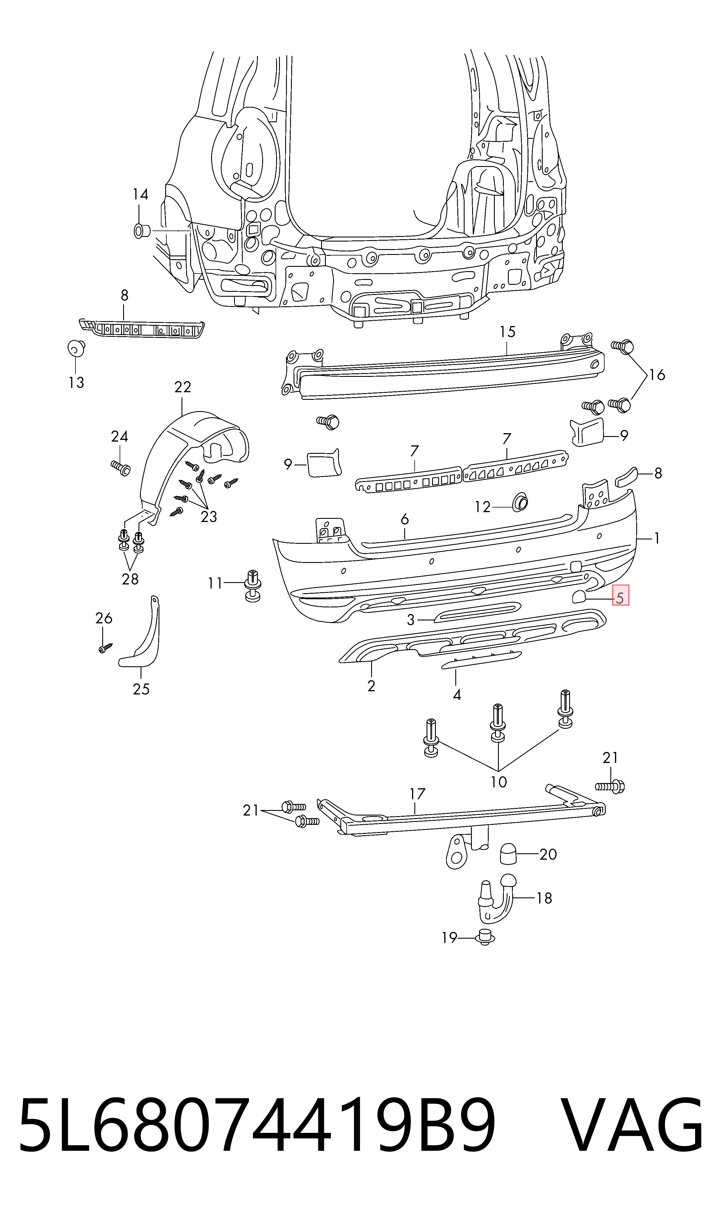 5L68074419B9 VAG 