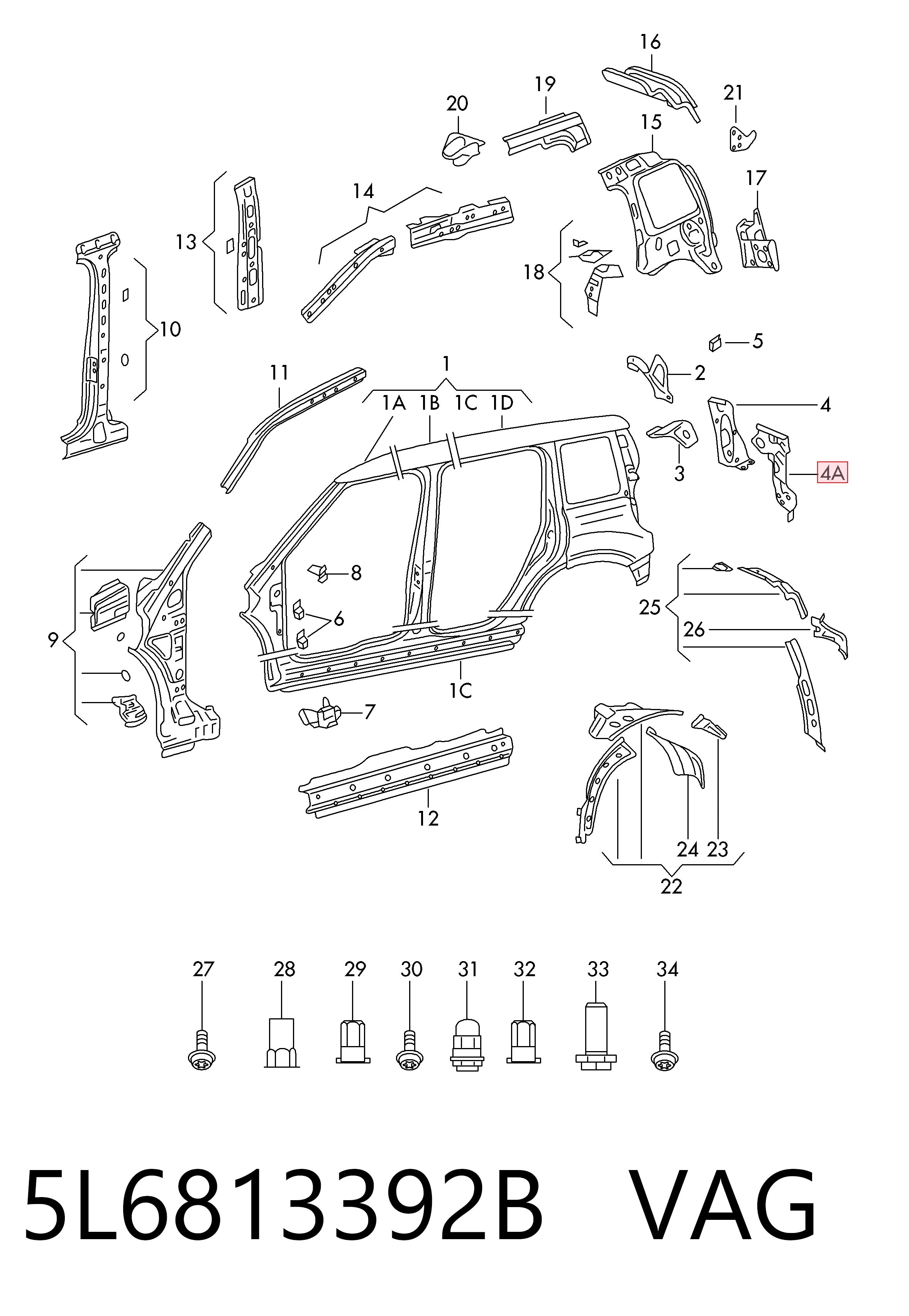  VAG 5L6813392B цена, от 35.44 USD