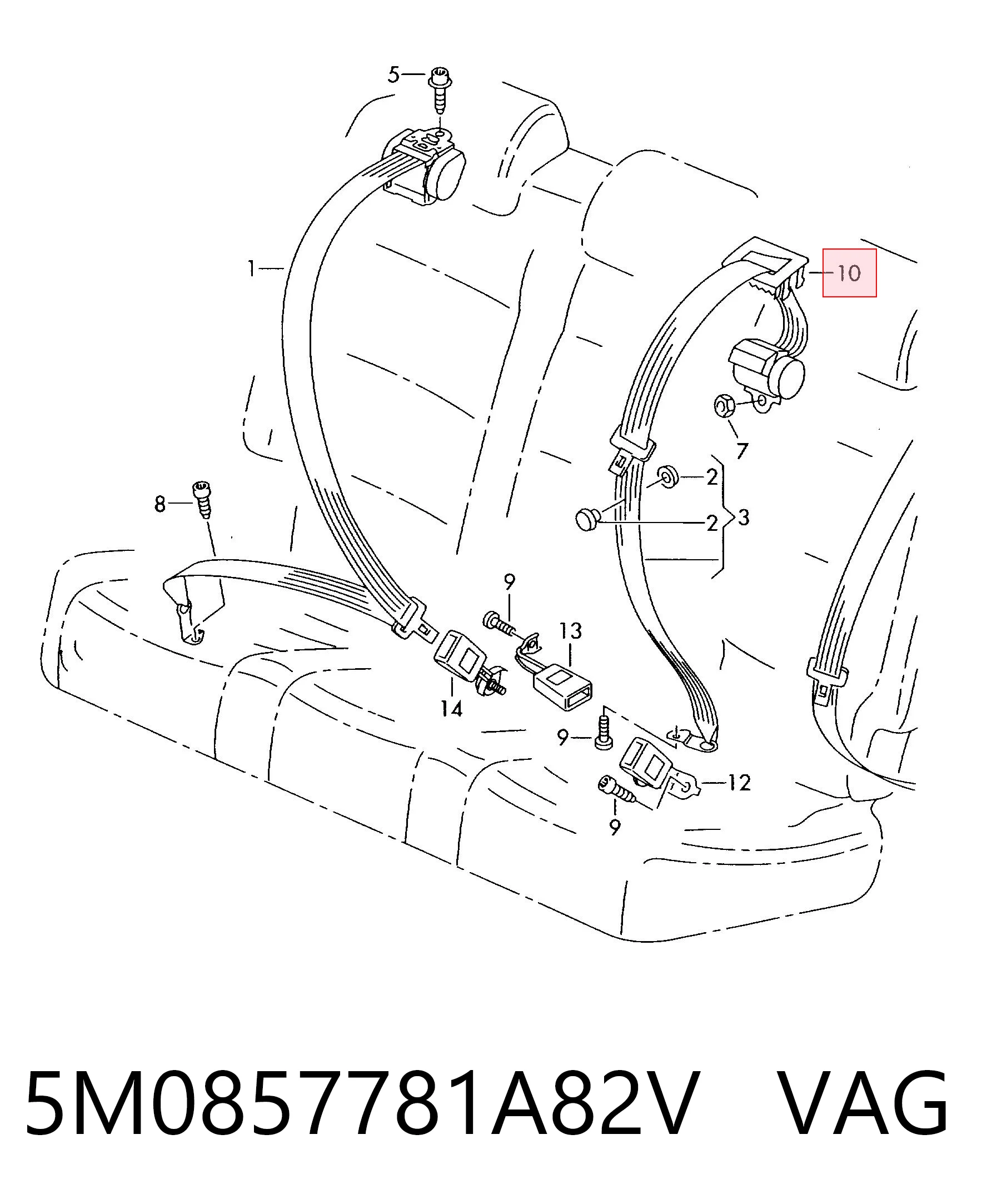 5M0857781A82V VAG 