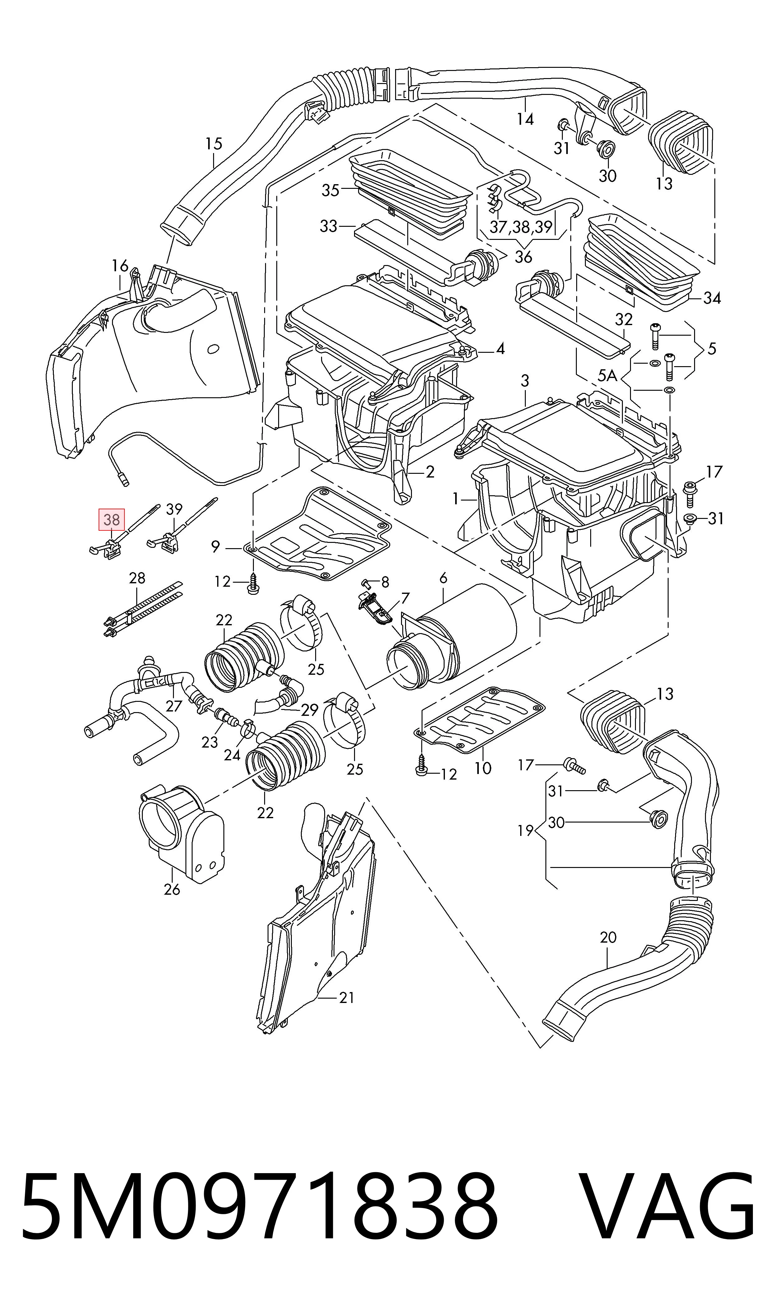 Купить 5M0971838 VAG 