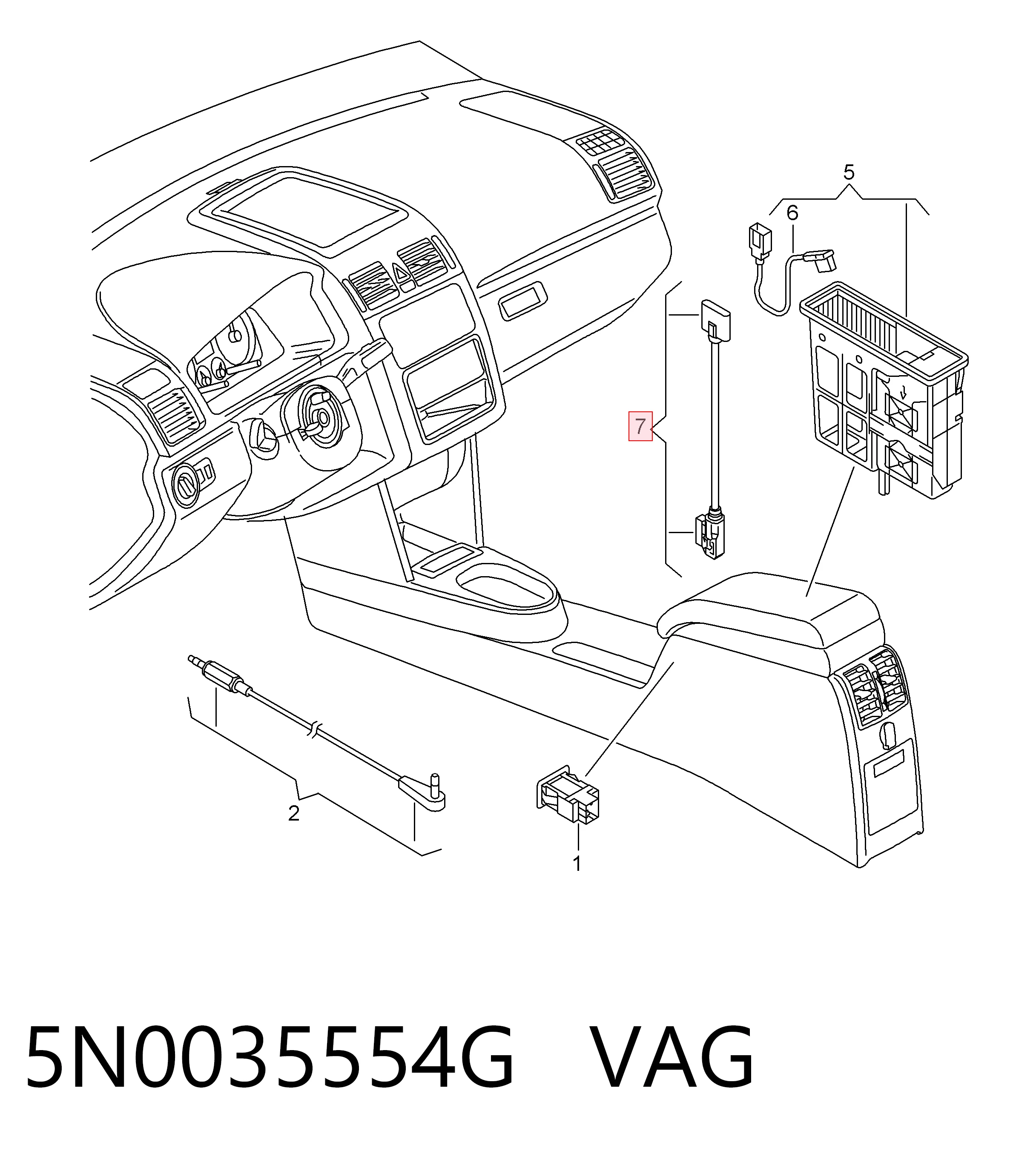  VAG 5N0035554G цена, от 19.00 USD