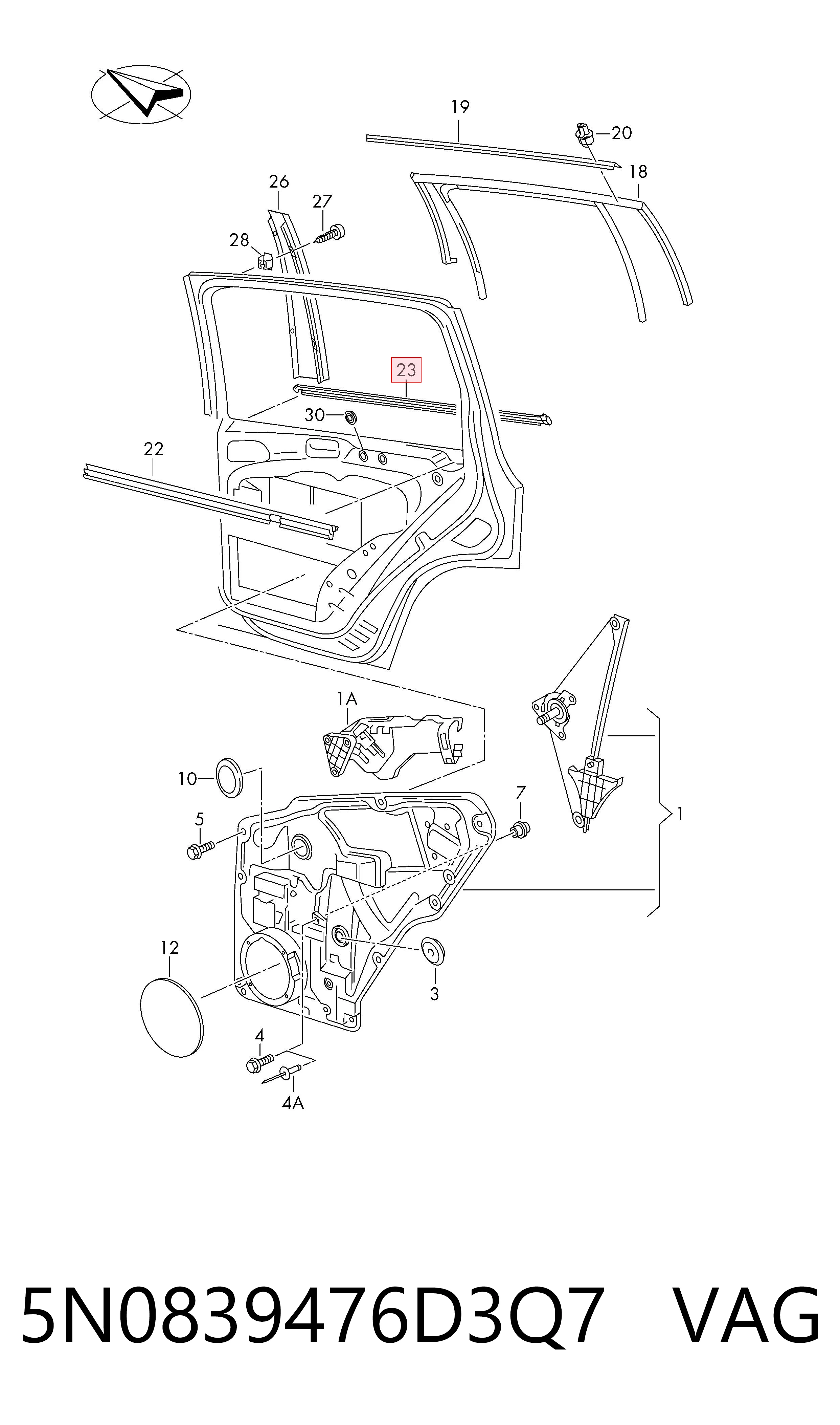  VAG 5N0839476D3Q7 цена, от 11.15 USD