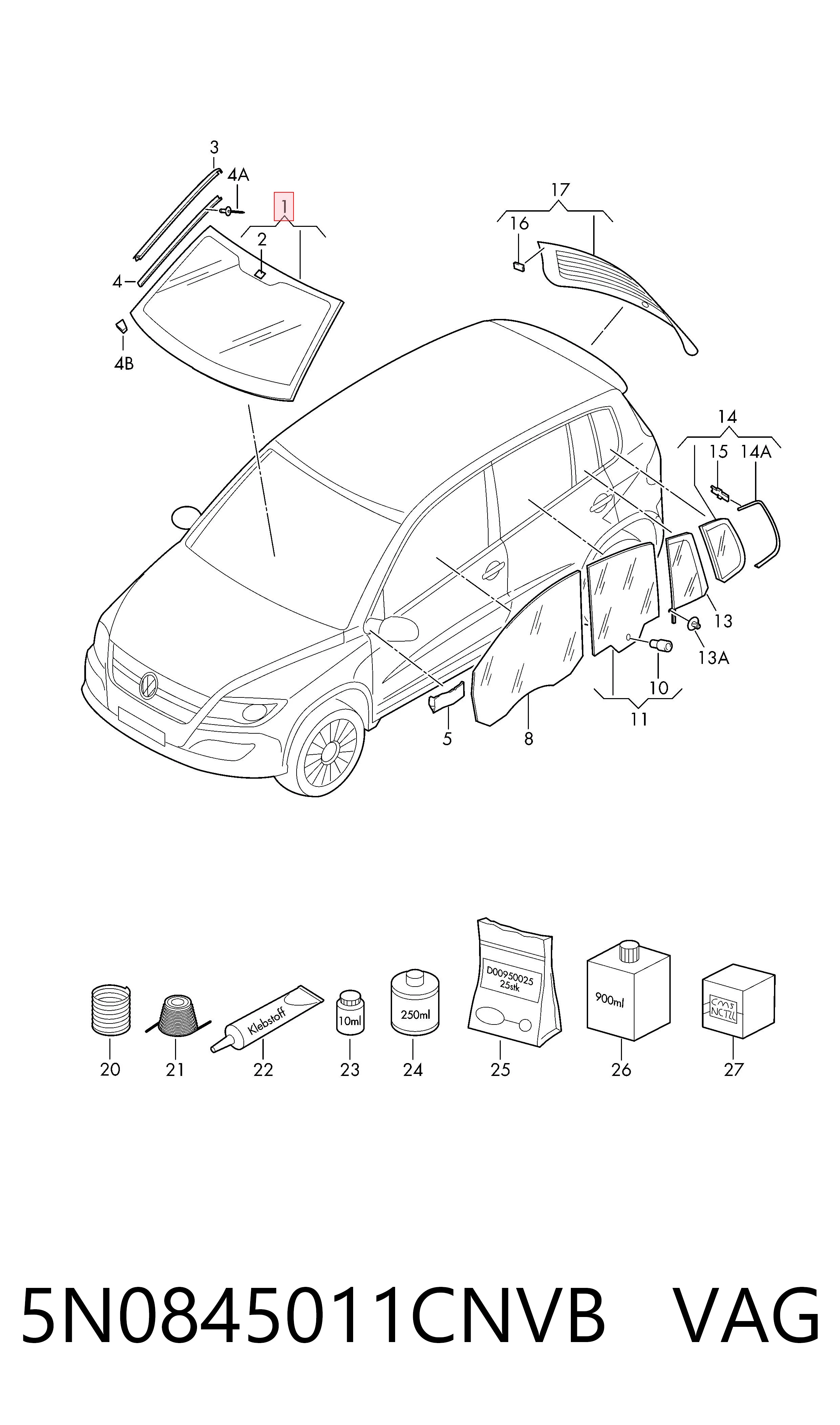 Лобовое стекло AB63788A XYG