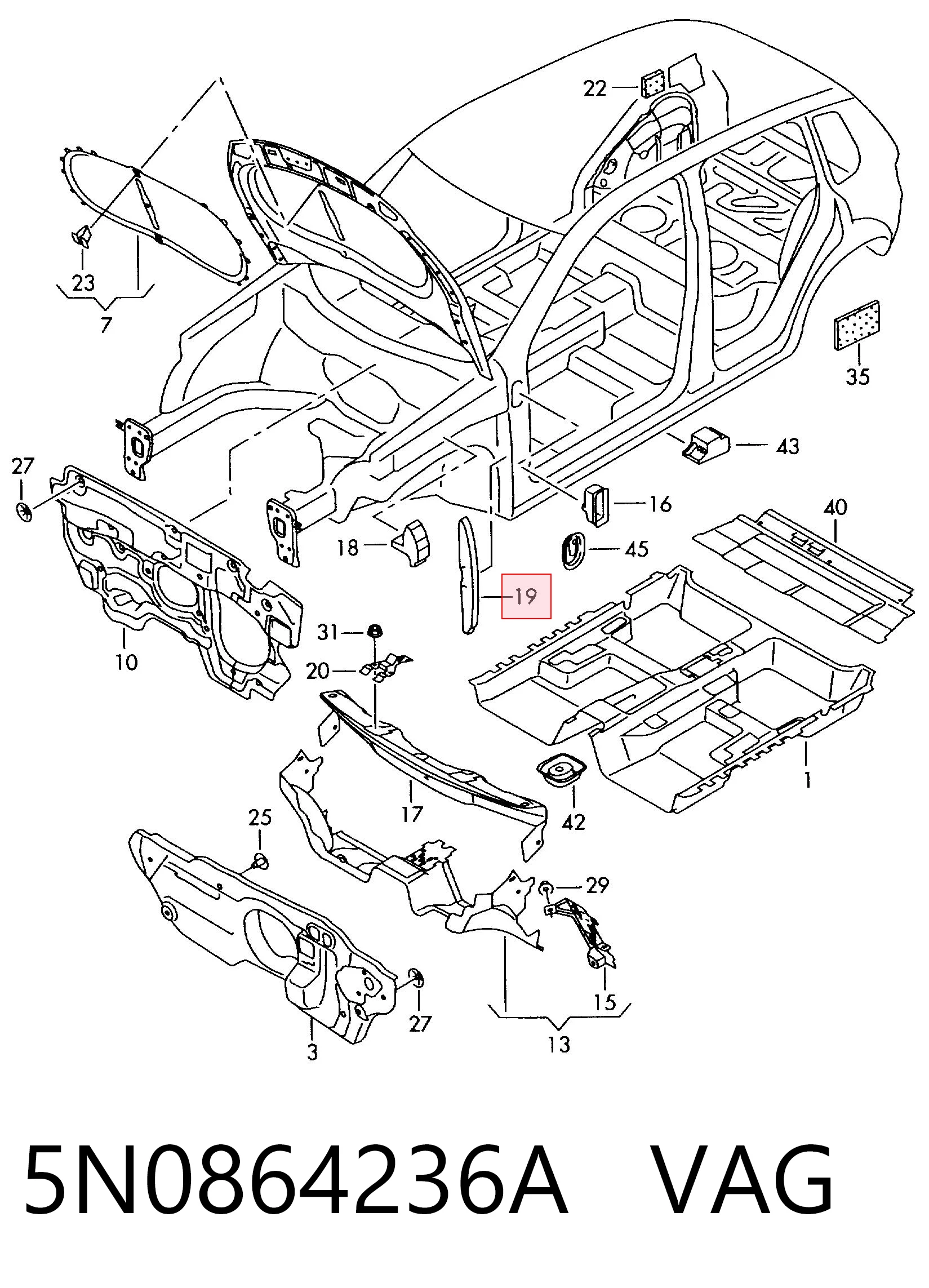  VAG 5N0864236A цена, от 5.70 USD