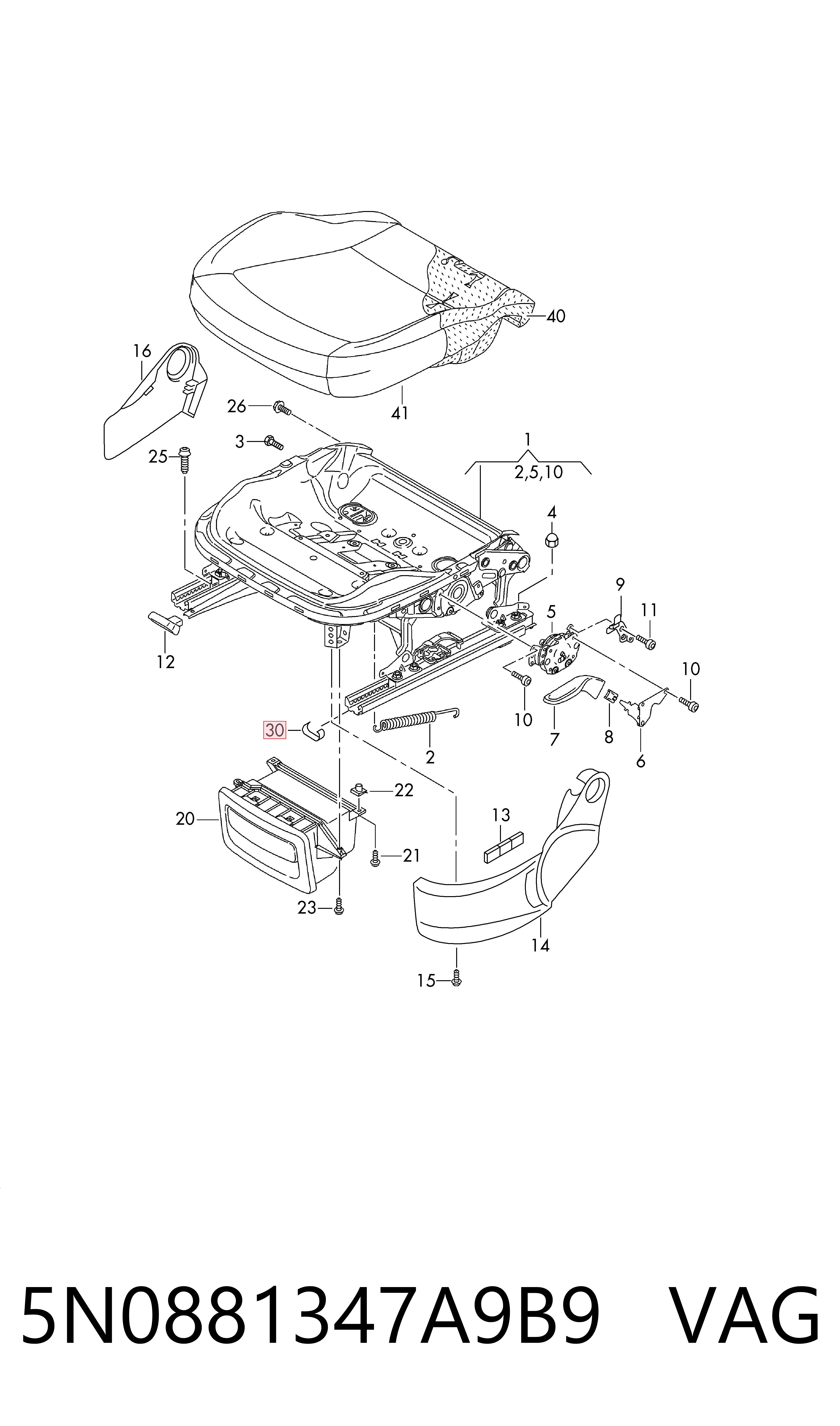  VAG 5N0881347A9B9 цена, от 7.60 USD