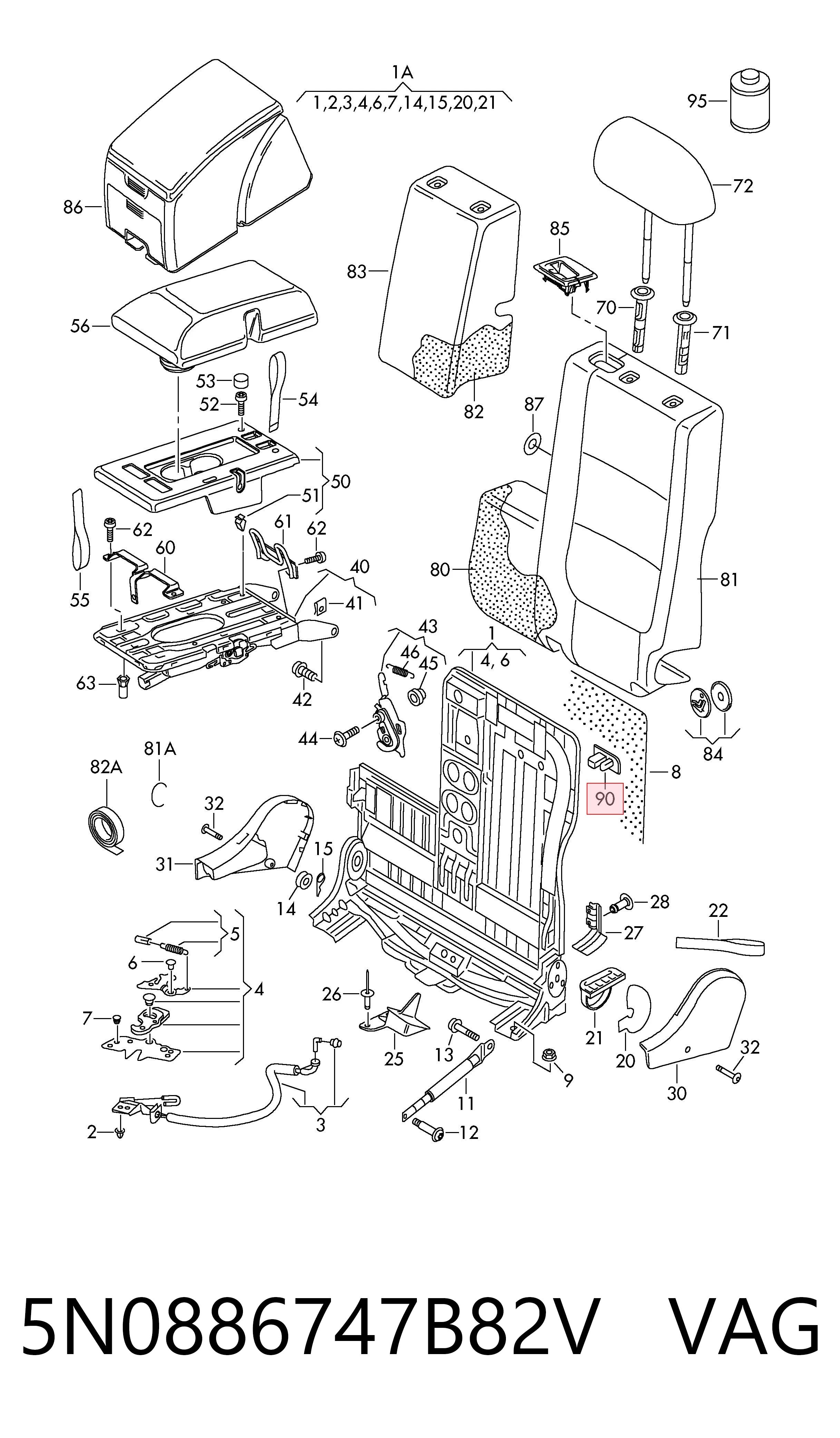 5N0886747B82V VAG 