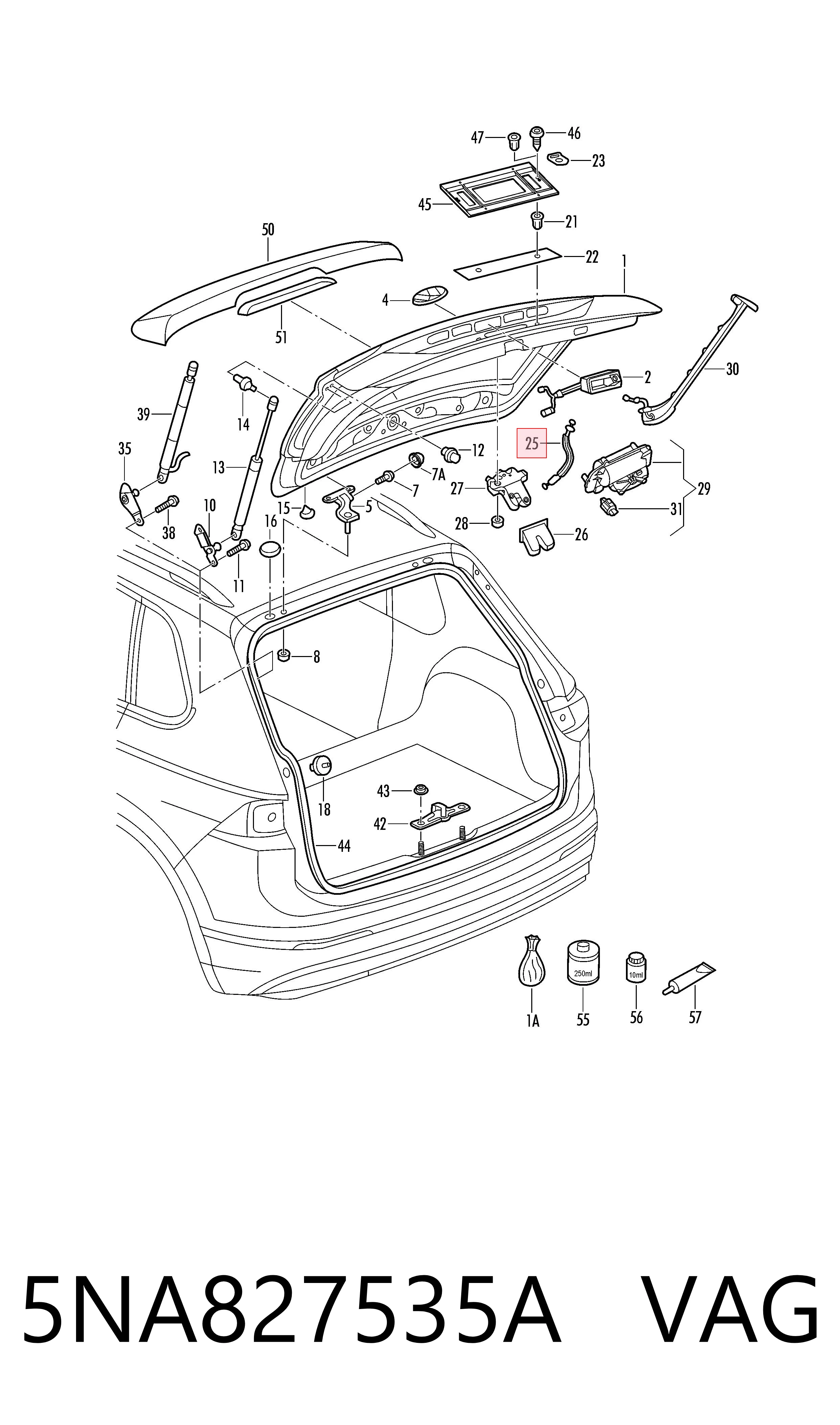  VAG 5NA827535A цена, от 25.34 USD