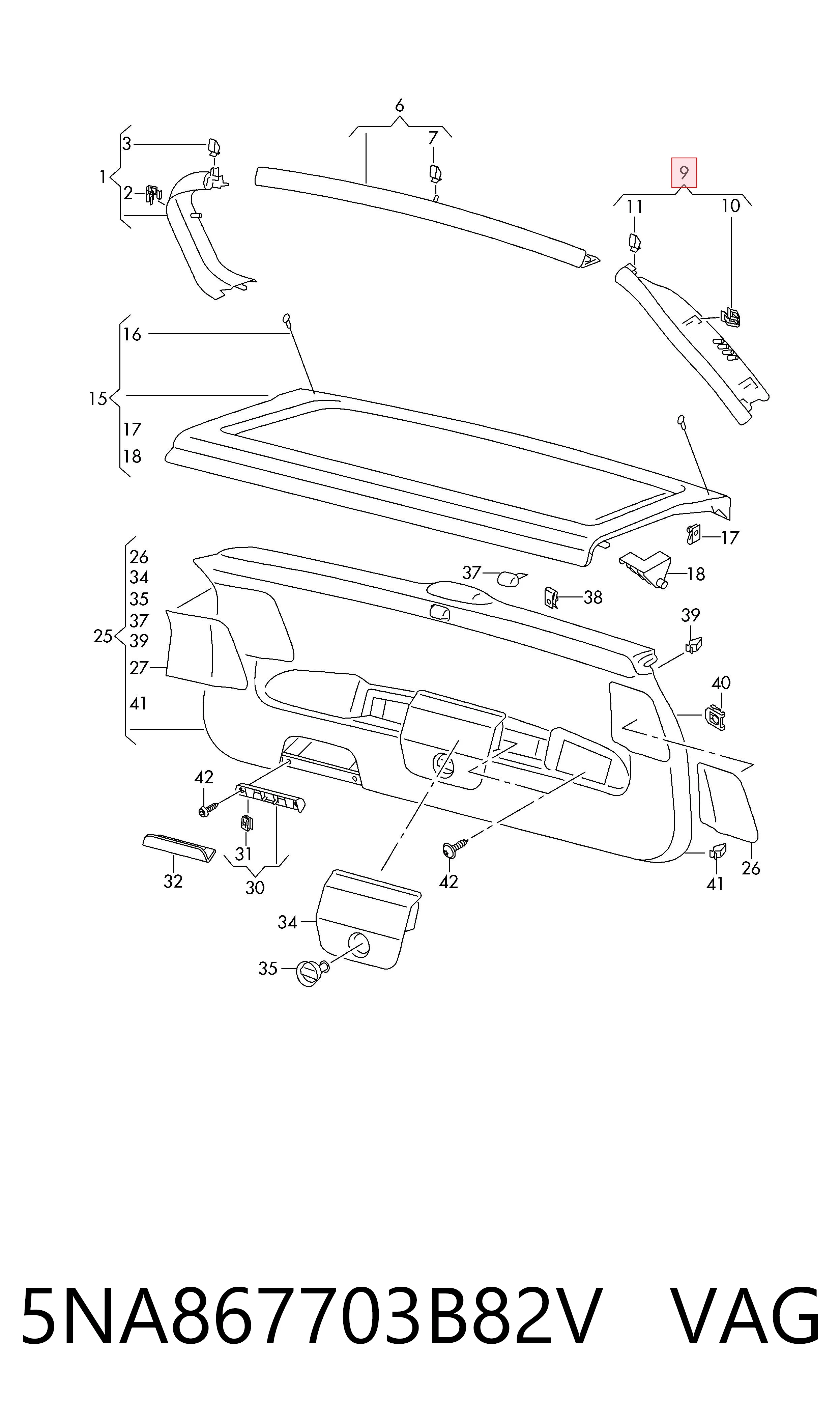 5NA867703B82V VAG 