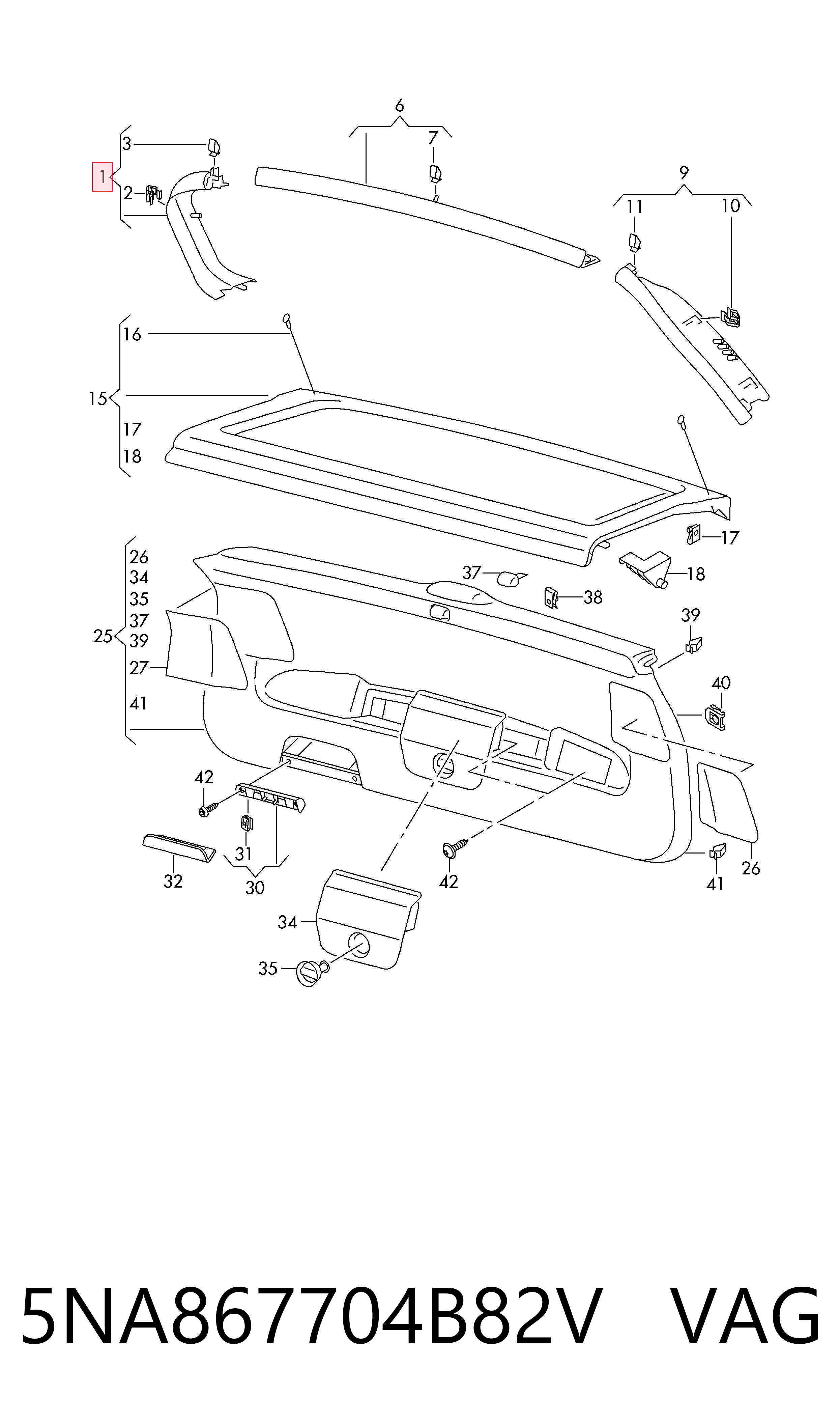 5NA867704B82V VAG 