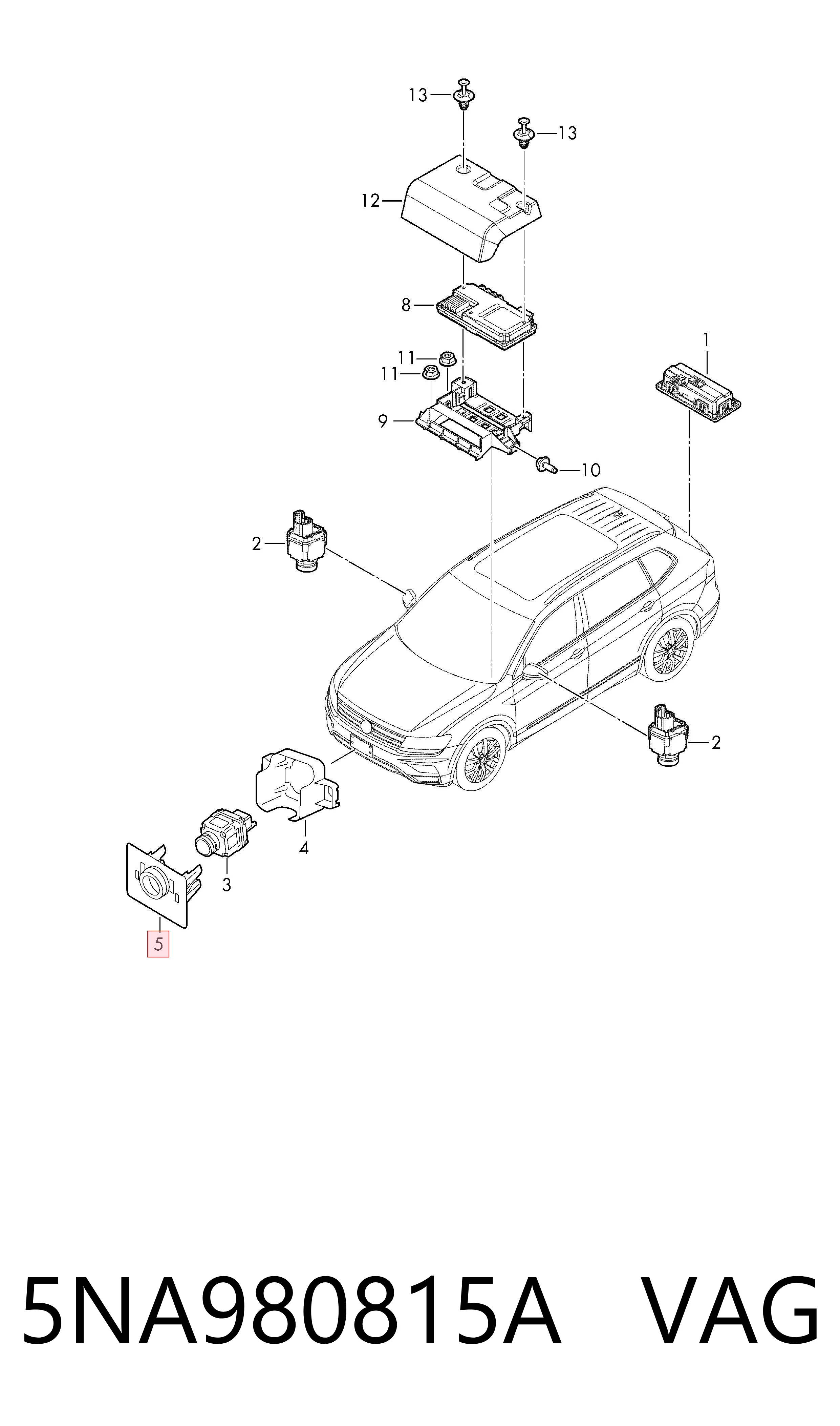  VAG 5NA980815A цена, от 33.76 USD