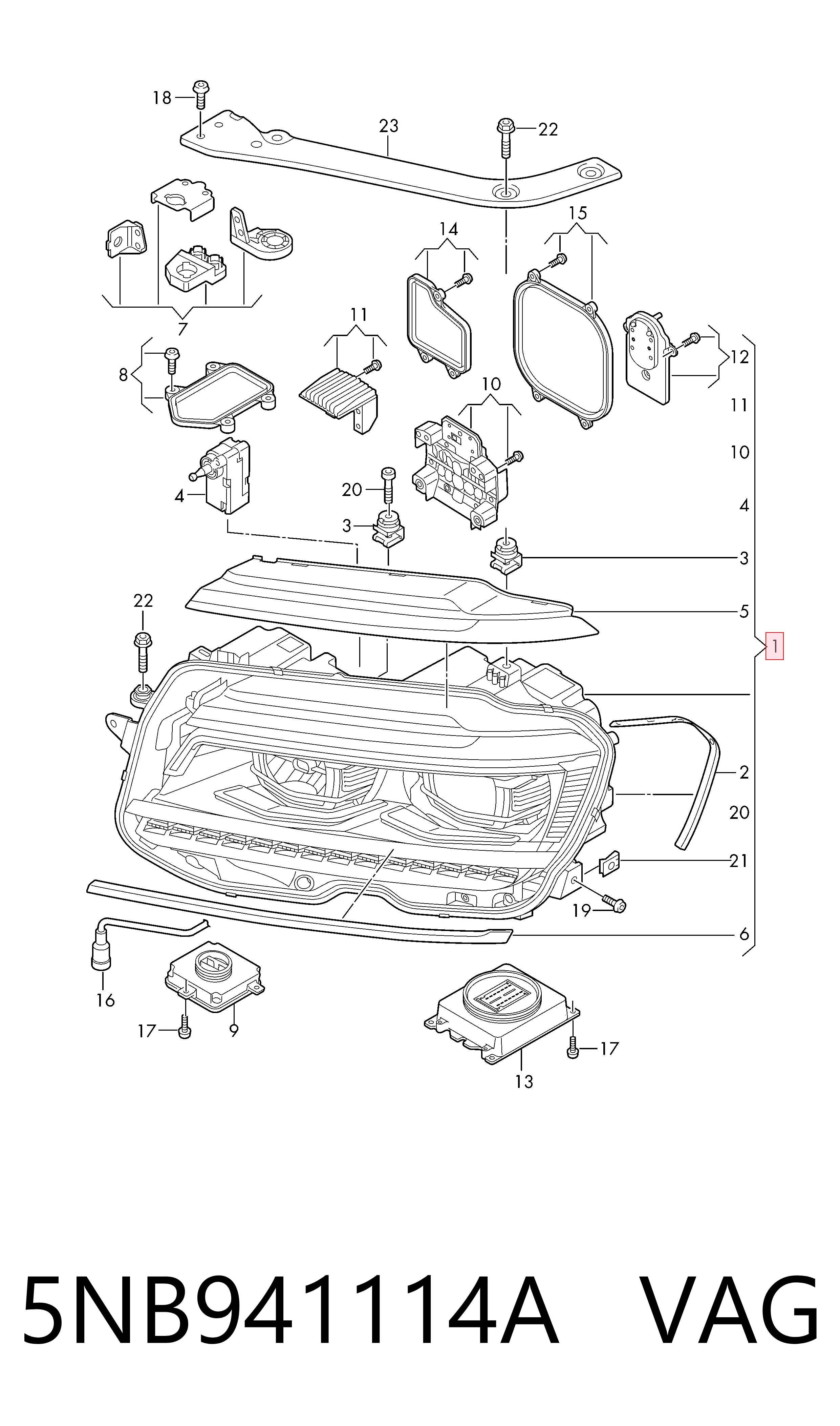 Правая блок фара Magneti Marelli LPP541 цена, от 39105.98 UAH