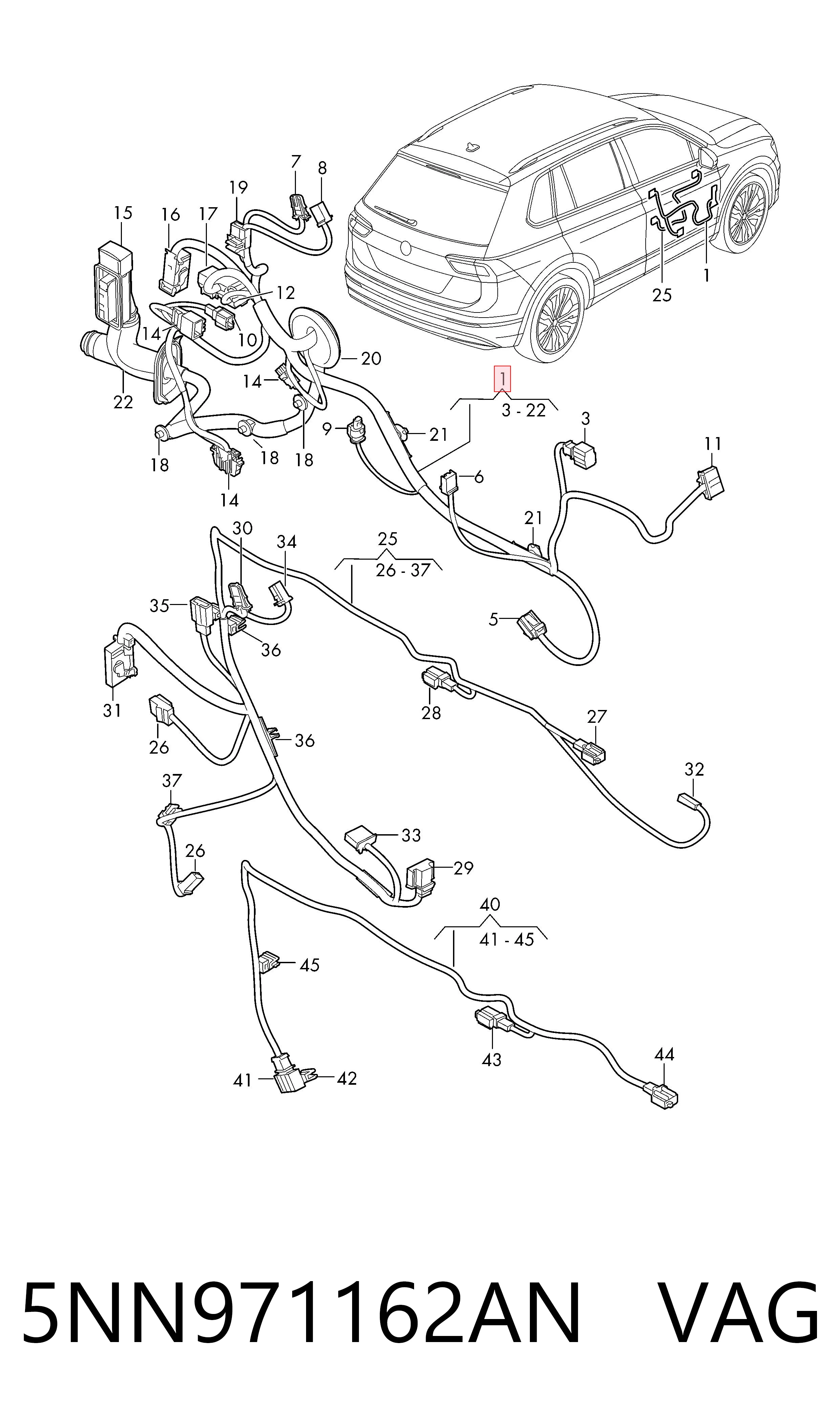  VAG 5NN971162AN цена, от 63.35 USD