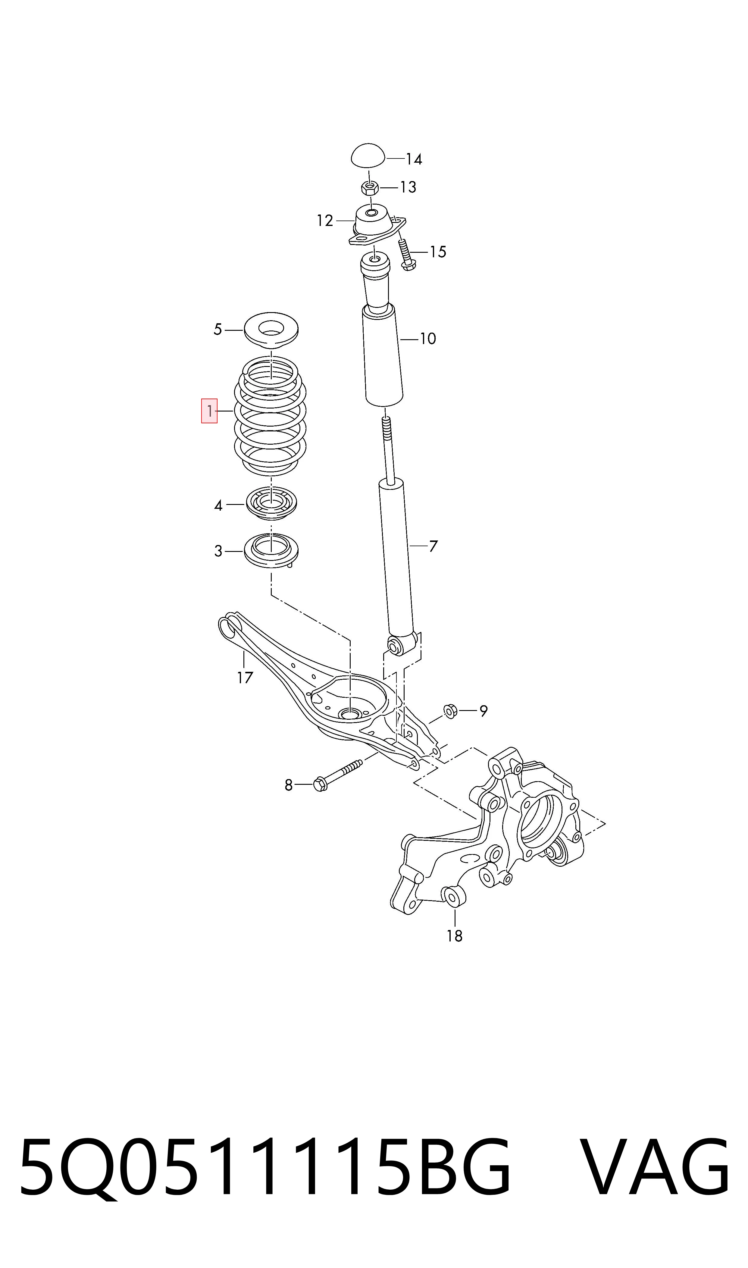 Пружина задняя Eibach R11706