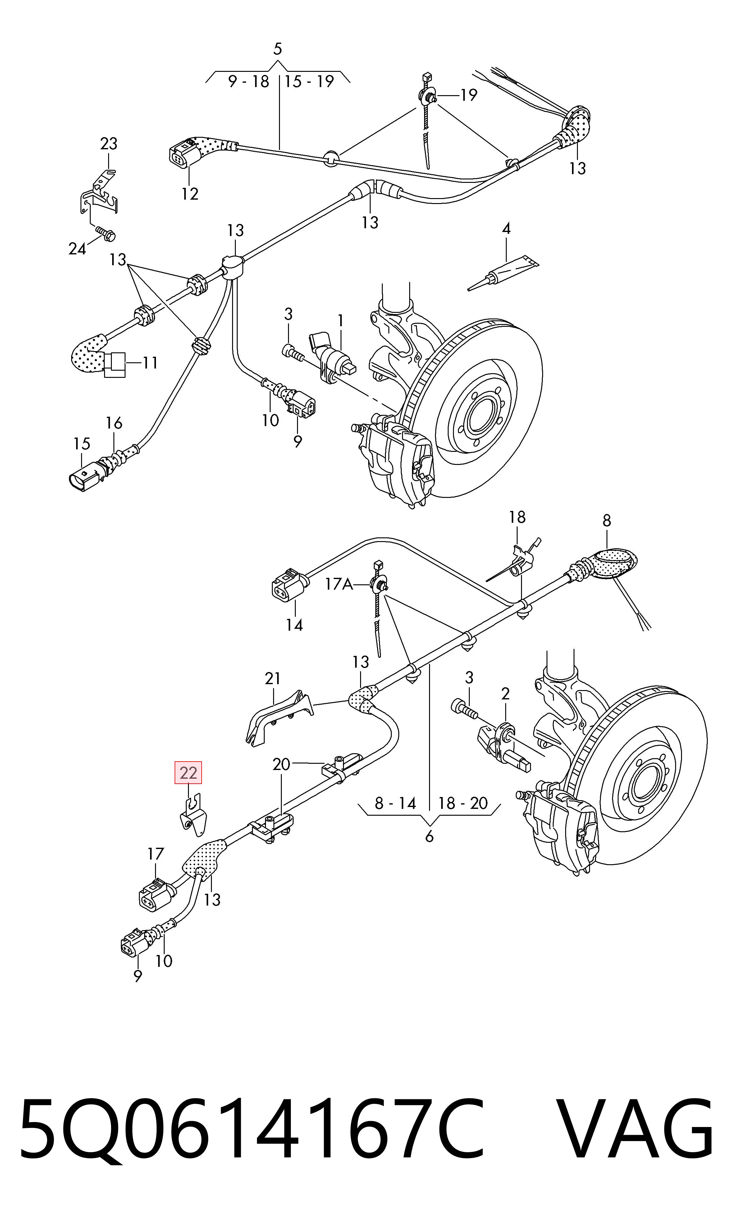 5Q0614167C VAG