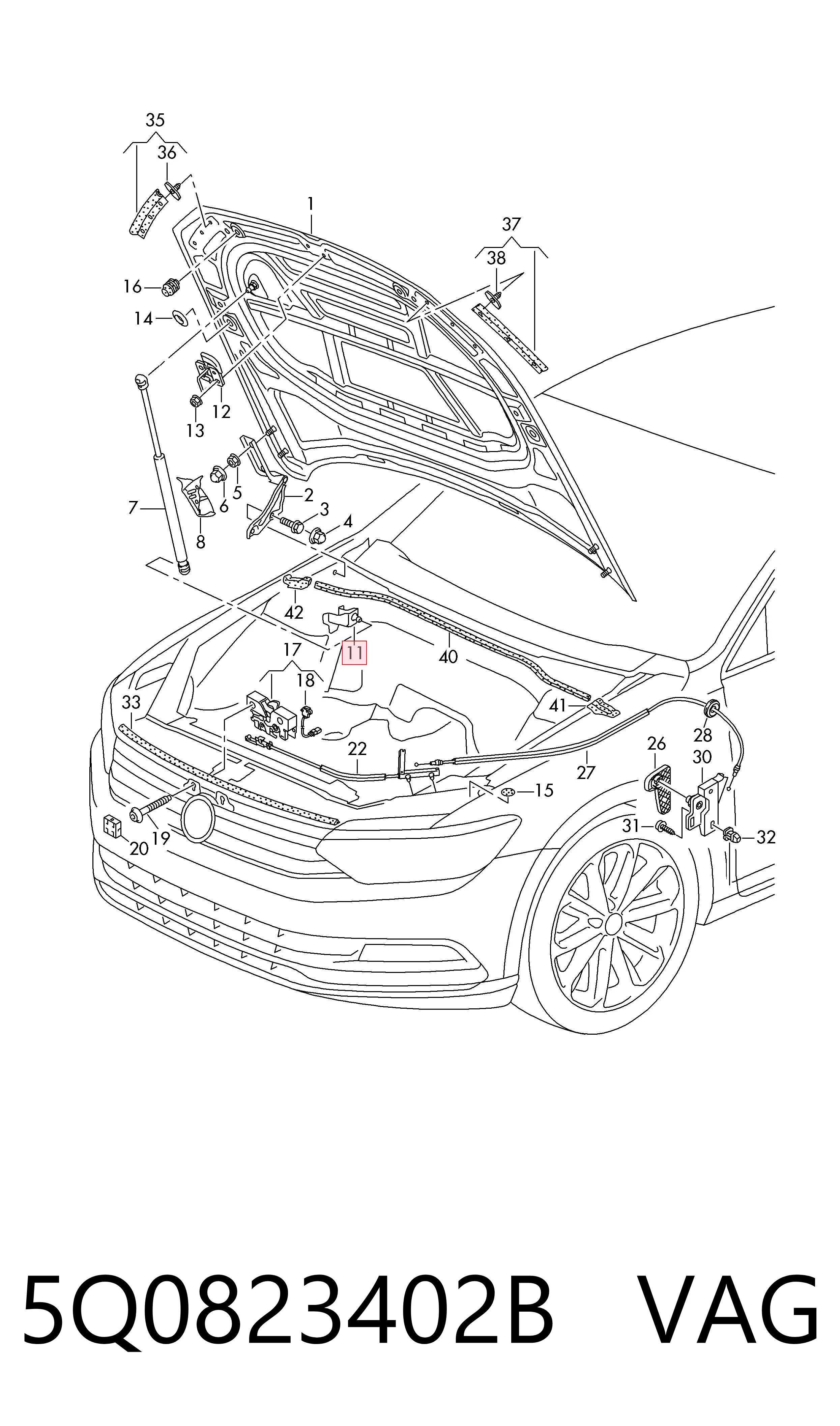  VAG 5Q0823402B цена, от 40.08 USD