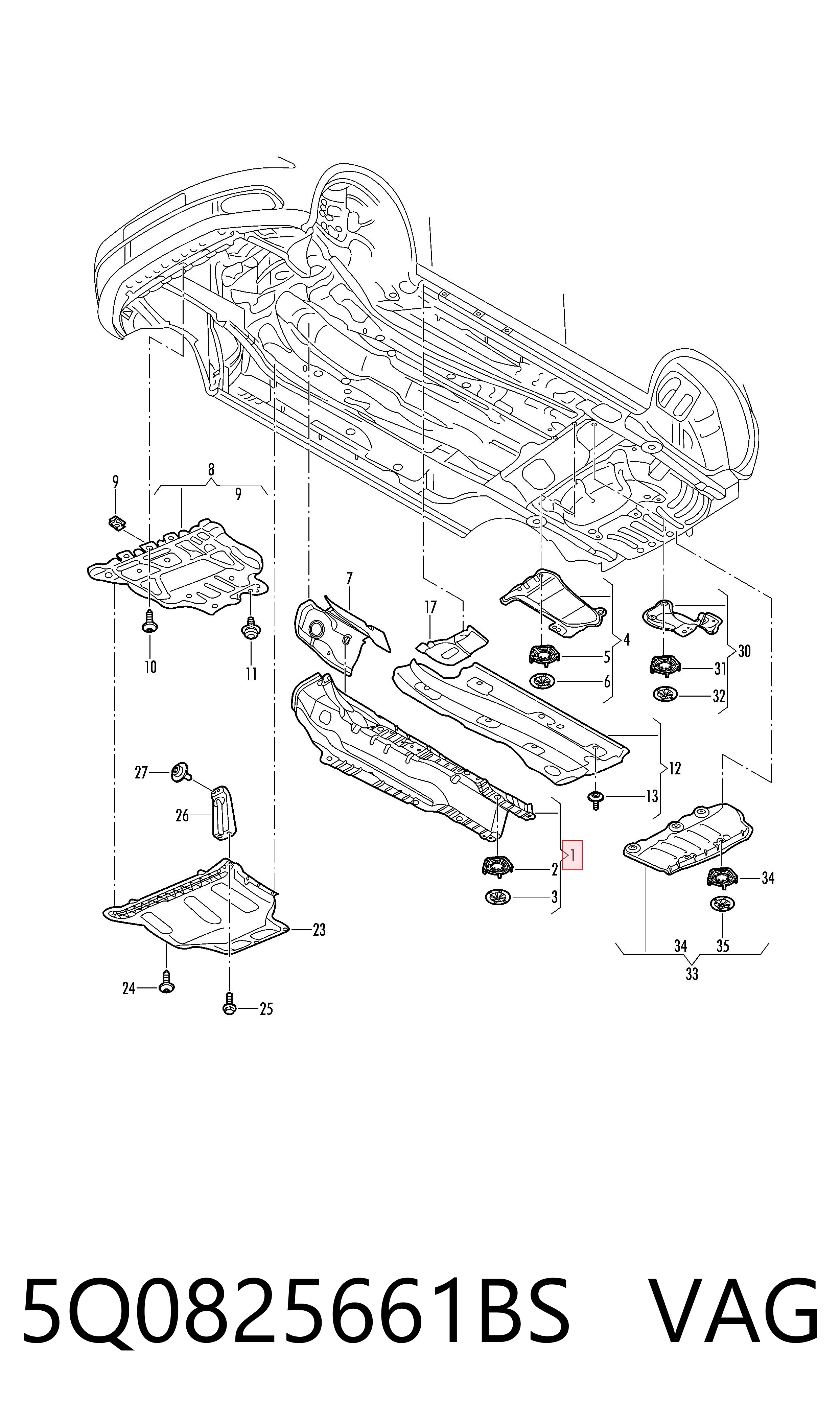  VAG 5Q0825661BS цена, от 25.42 USD