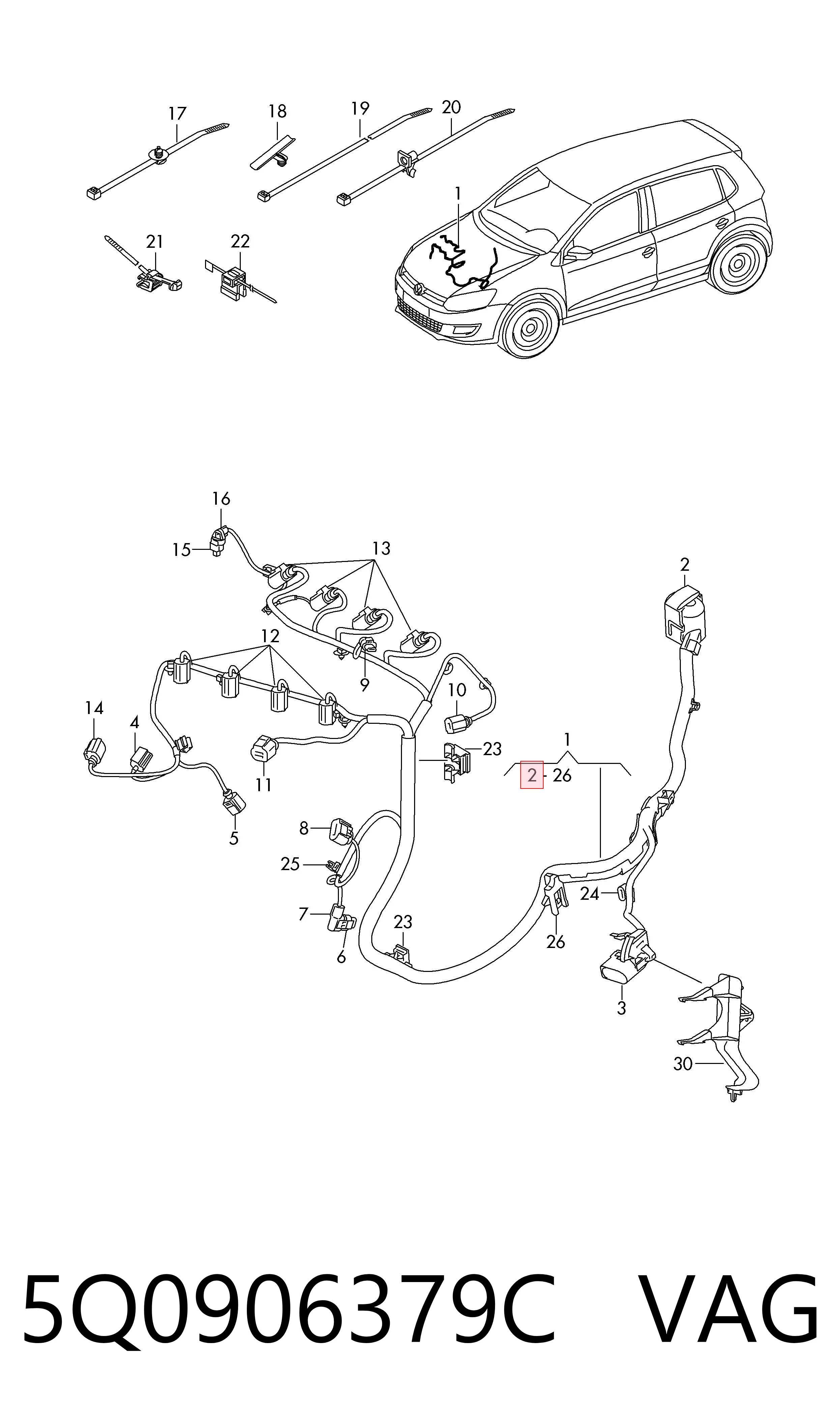  VAG 5Q0906379C цена, от 19.13 USD