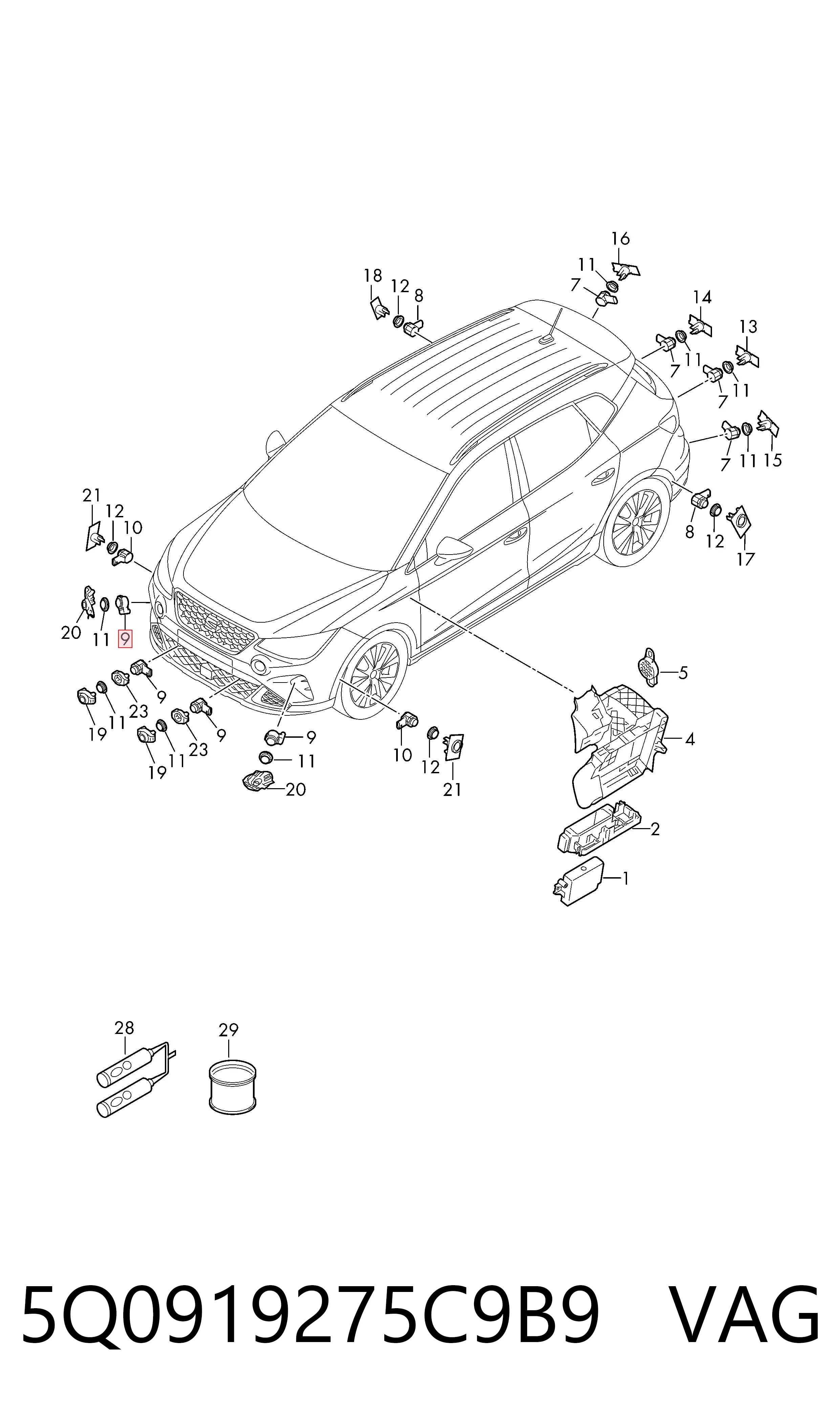Купить SDP101 Magneti Marelli Парктроник