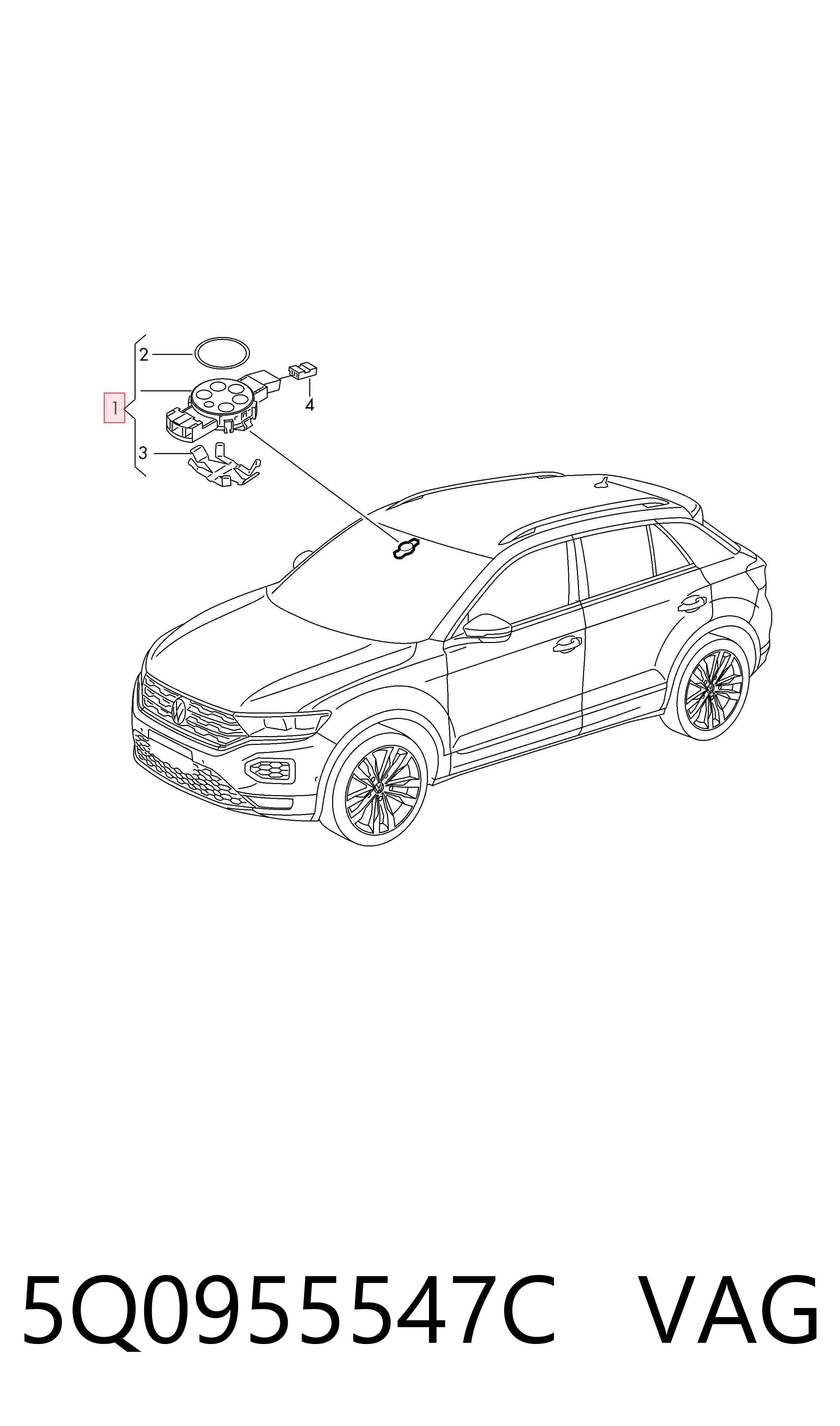 5Q0955547C VAG Датчик дождя