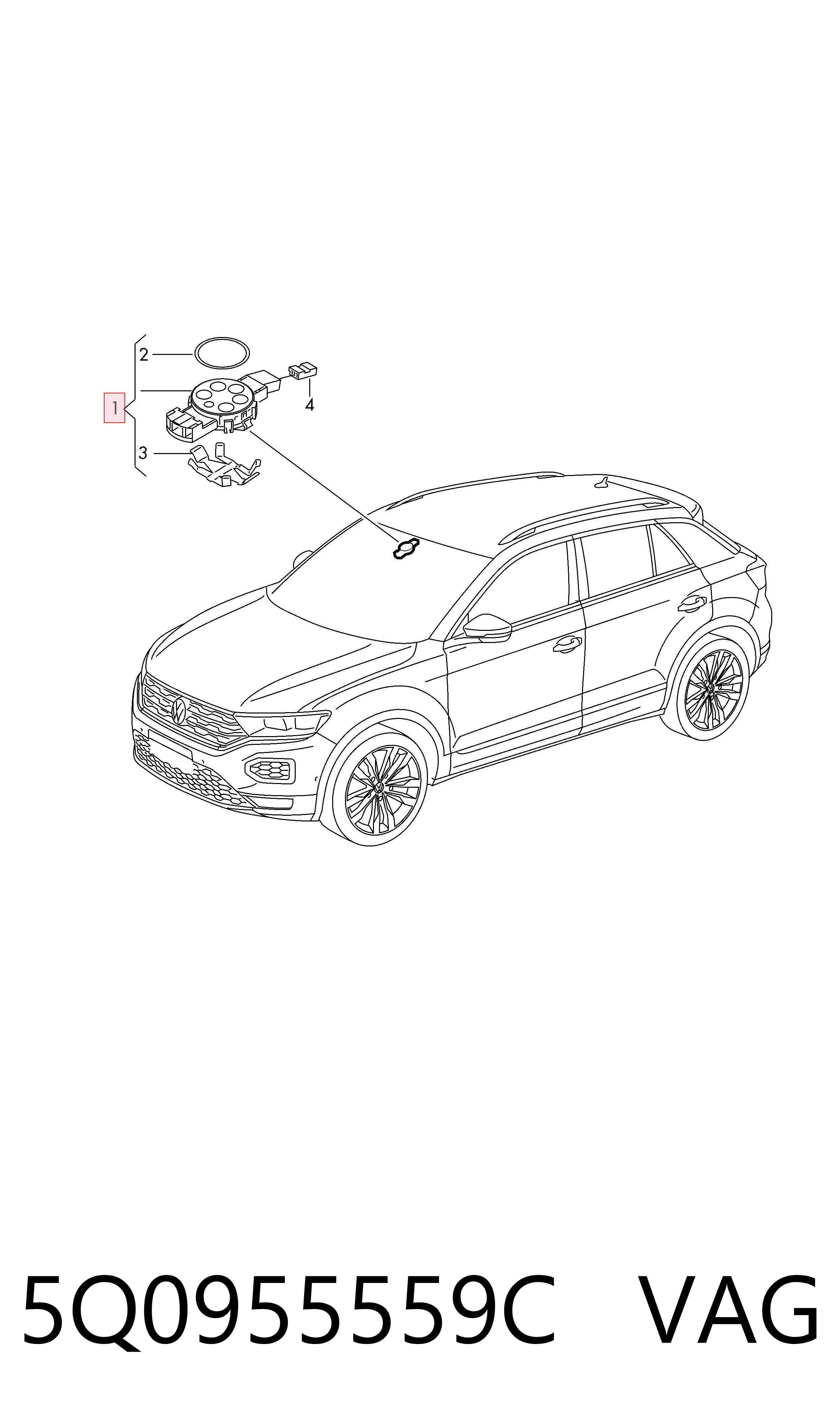 5Q0955559C VAG Датчик дождя