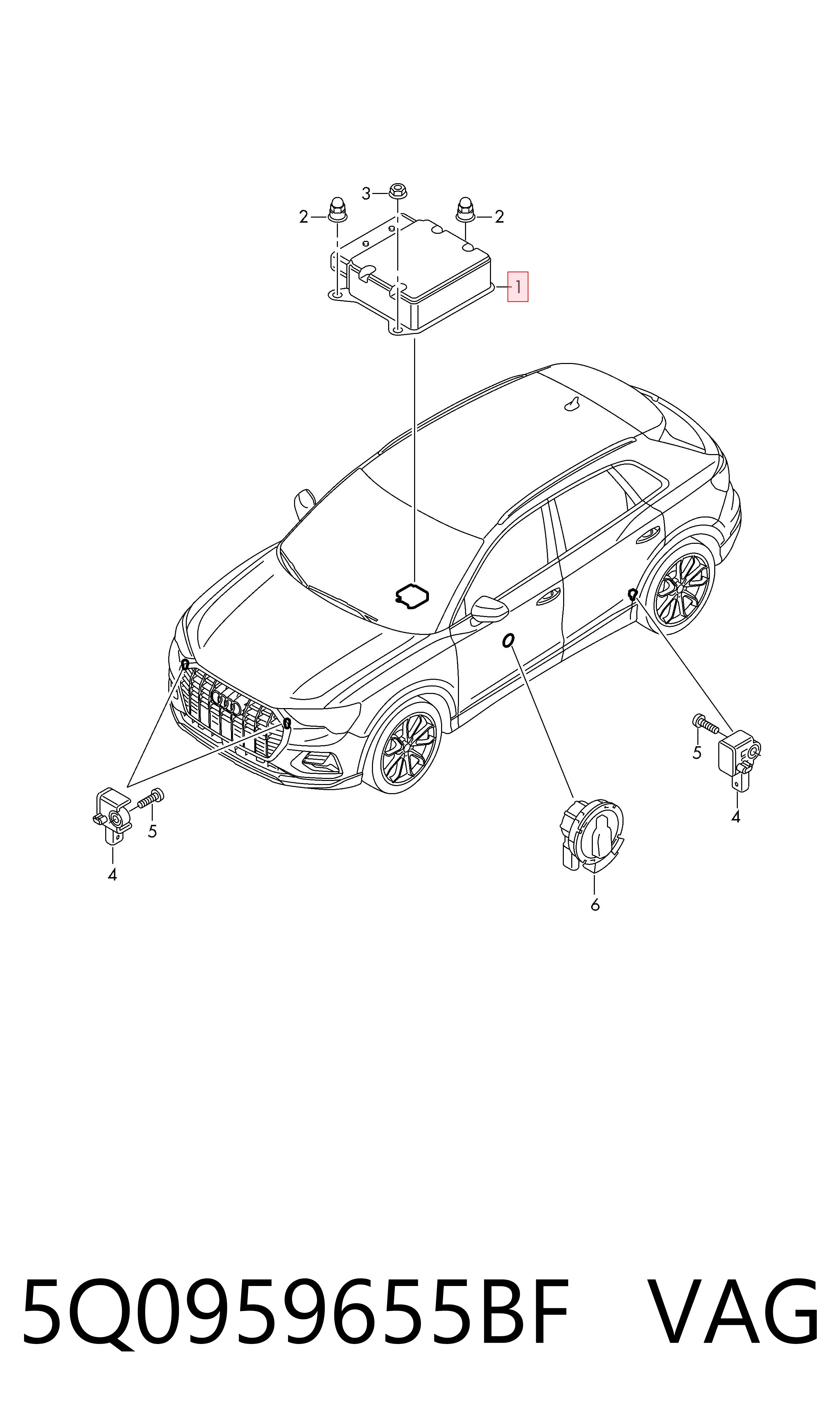 VAG 5Q0959655BF цена, от 126.69 USD