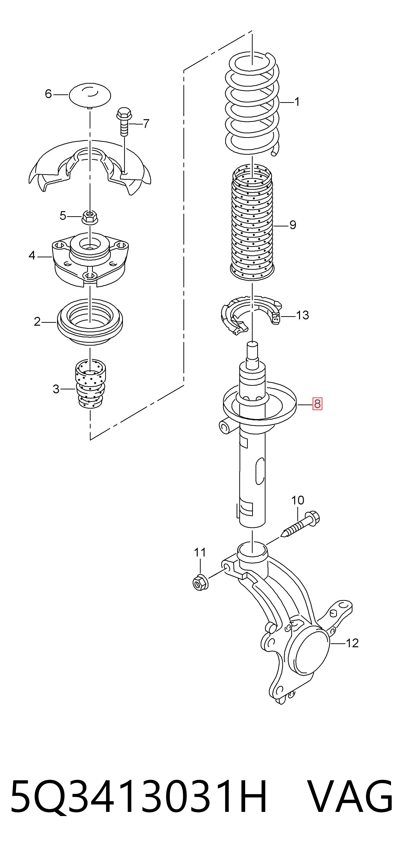 Амортизатор передний 22297082 Polcar