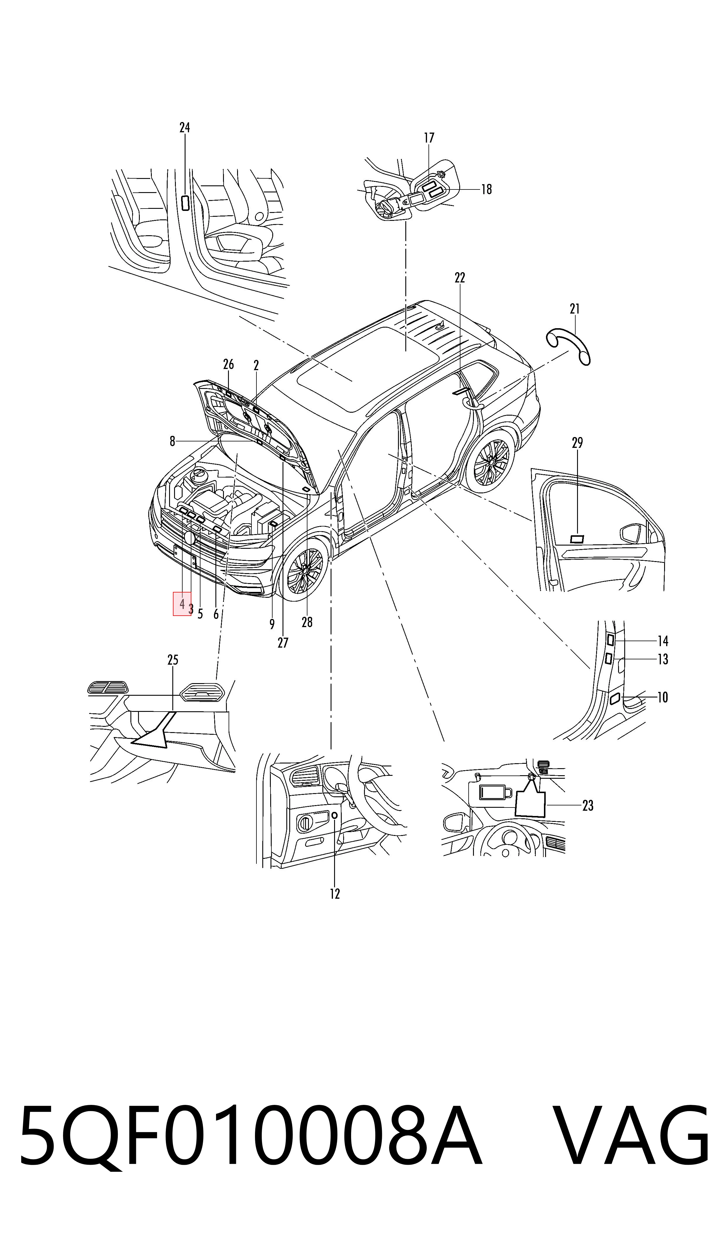  VAG 5QF010008A цена, от 8.77 USD