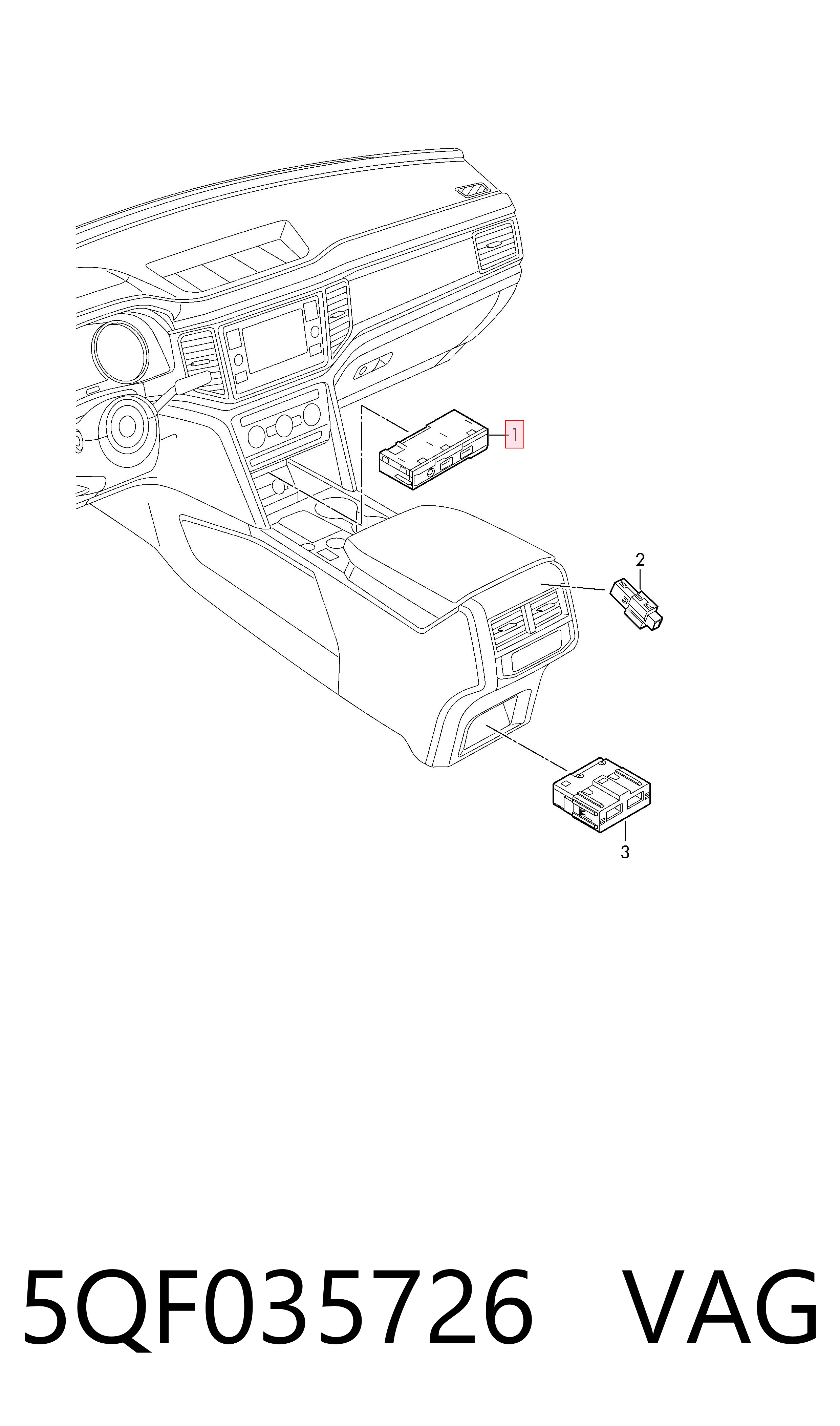  VAG 5QF035726 цена, от 23.98 USD