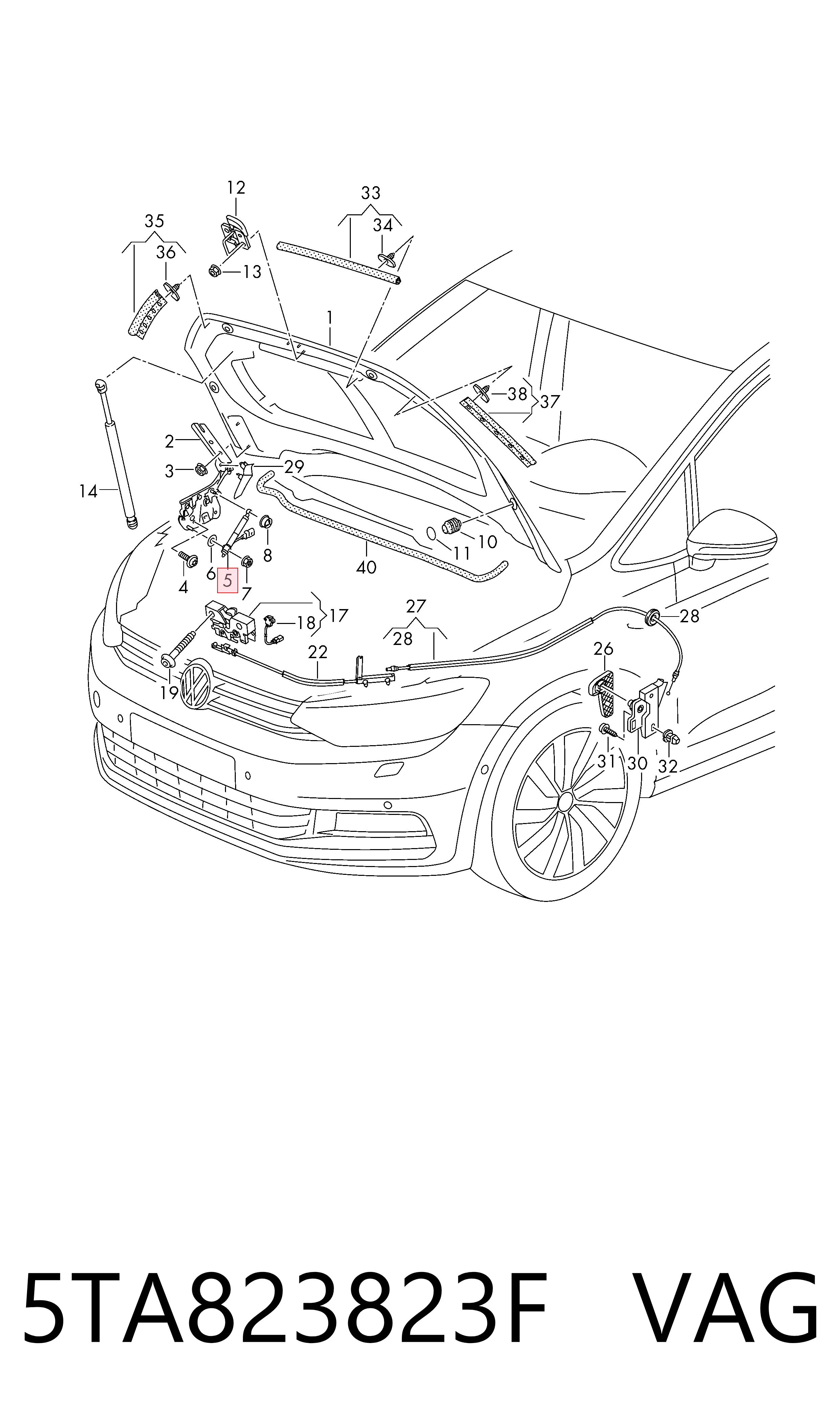  VAG 5TA823823F цена, от 112.16 USD