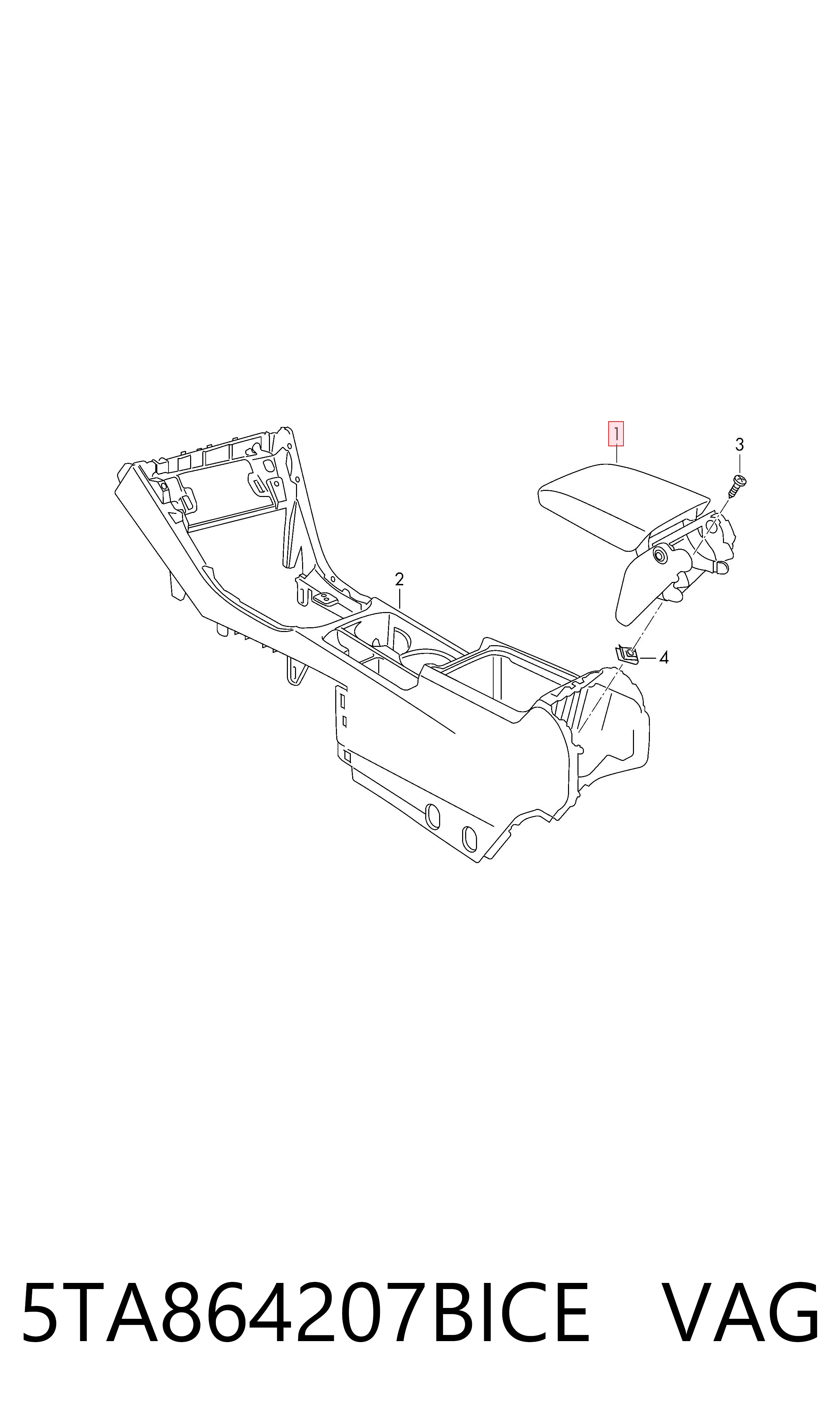  VAG 5TA864207BICE цена, от 459.79 USD