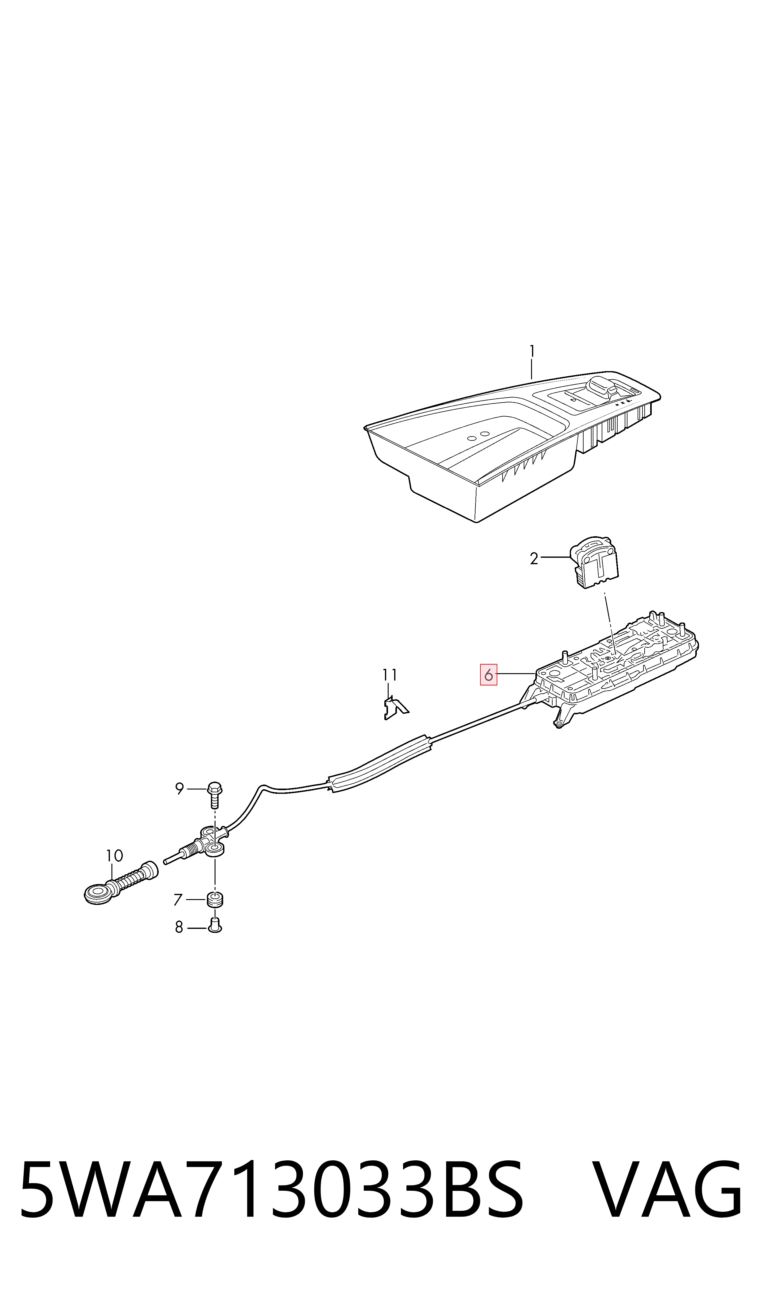 Кулиса КПП на Volkswagen Golf VIII CD1, DA1