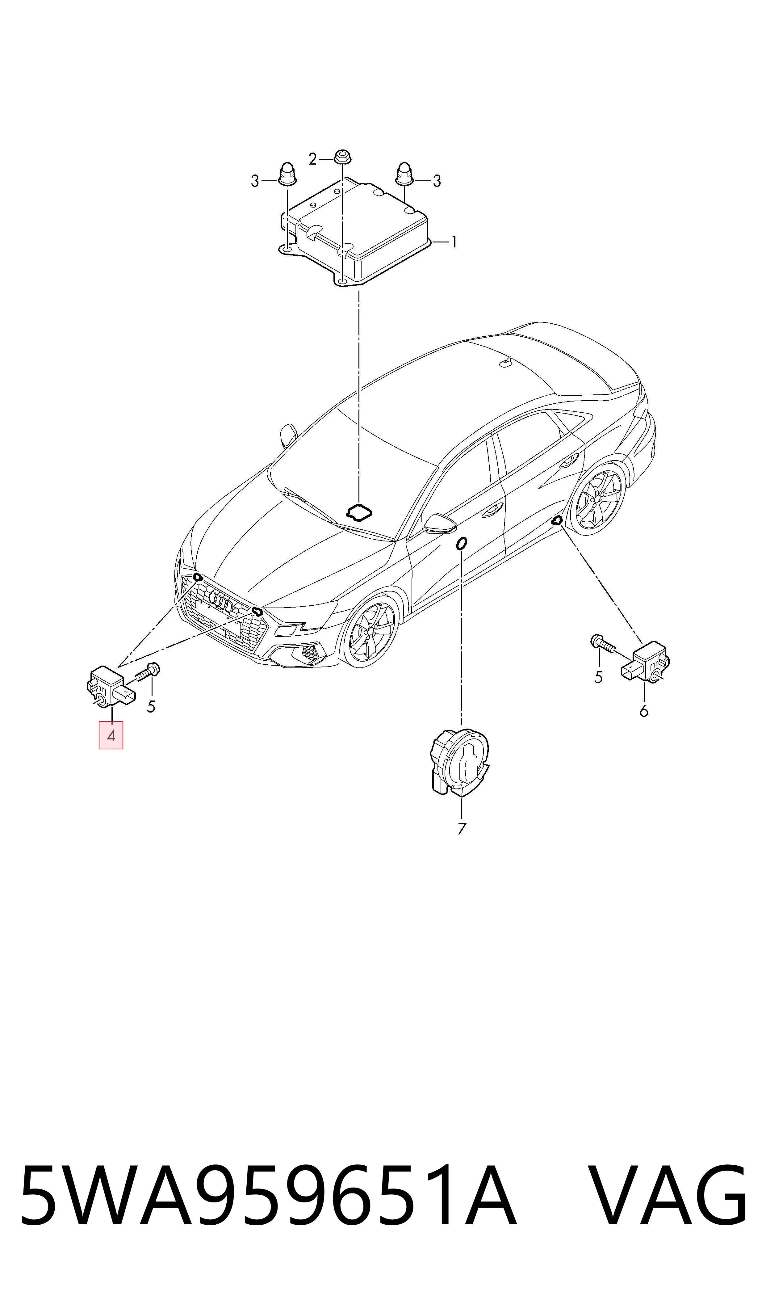  VAG 5WA959651A цена, от 40.91 USD