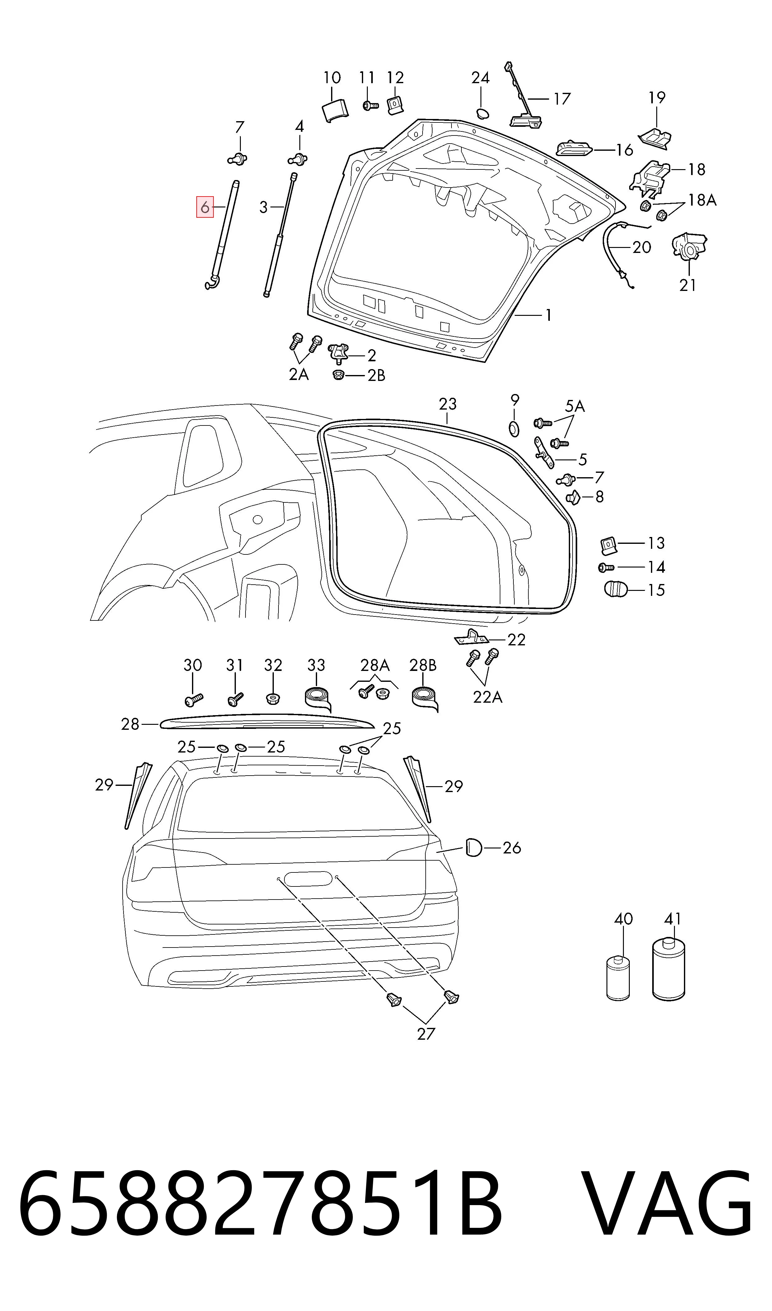 Купить A20590500209999 Mercedes Амортизатор двери багажника