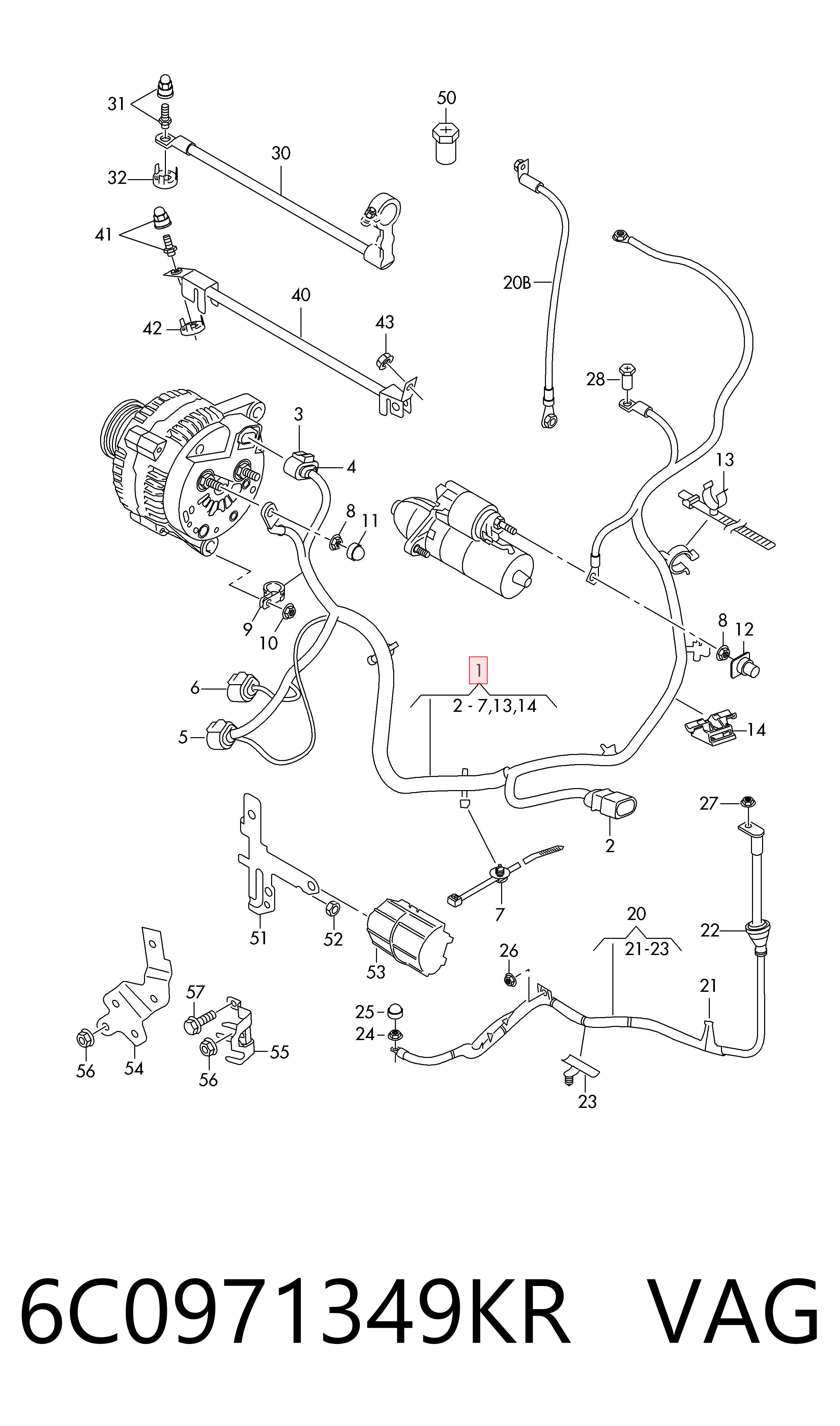 6C0971349KR VAG 