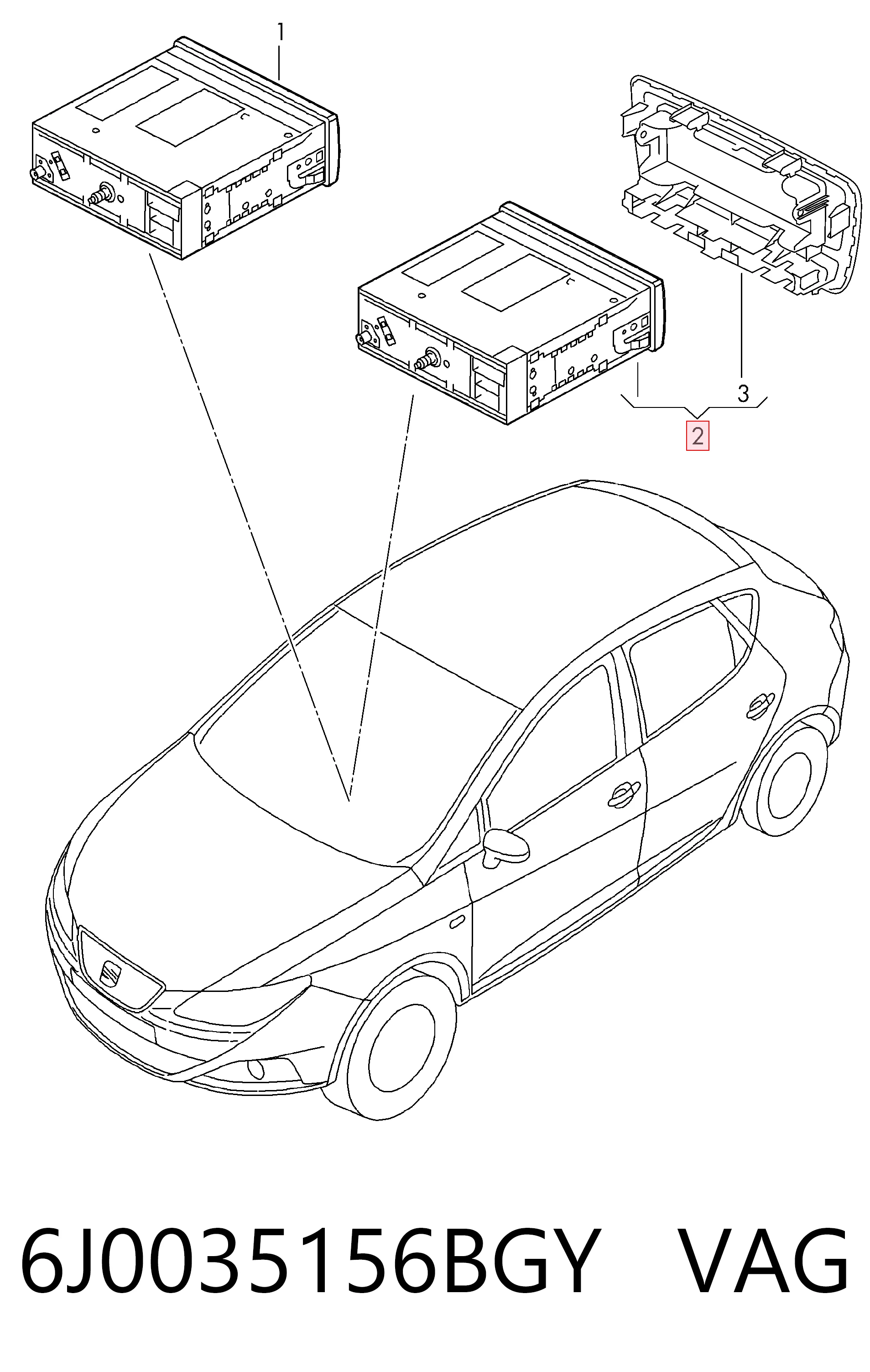  Магнитола Seat Ibiza 4
