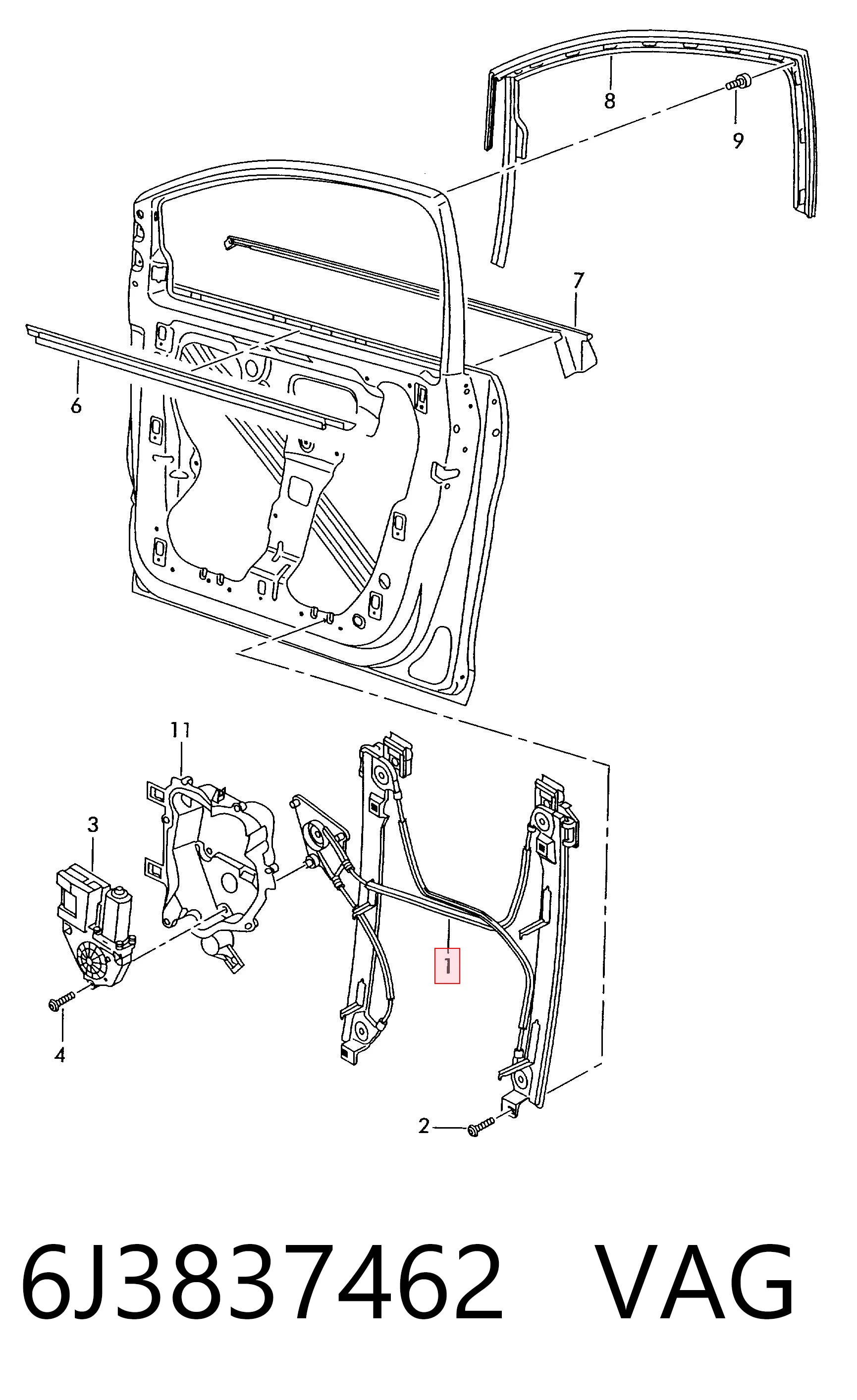 500800 Maxgear Механизм подъема стекол