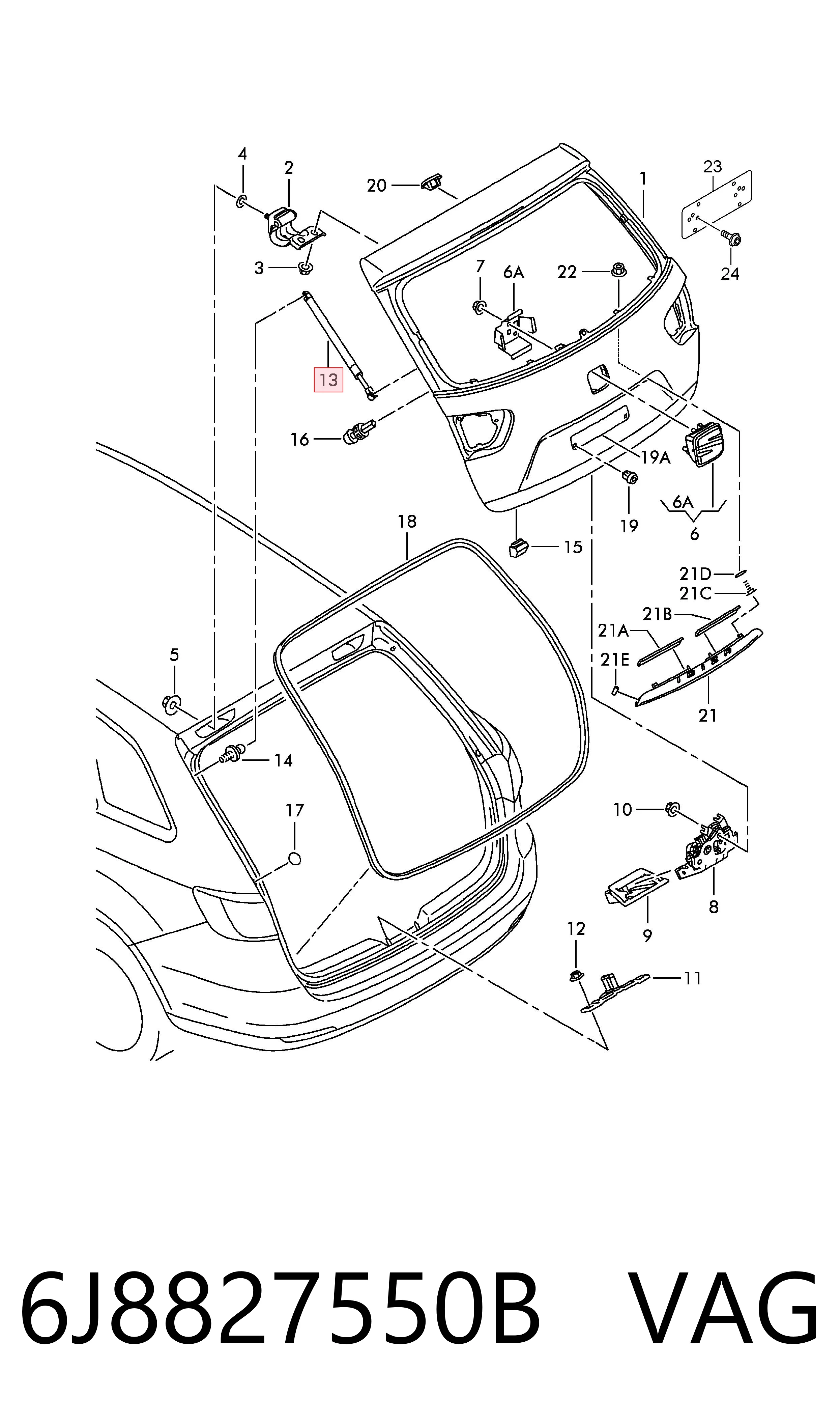 GS1095 Magneti Marelli Амортизатор крышки багажника