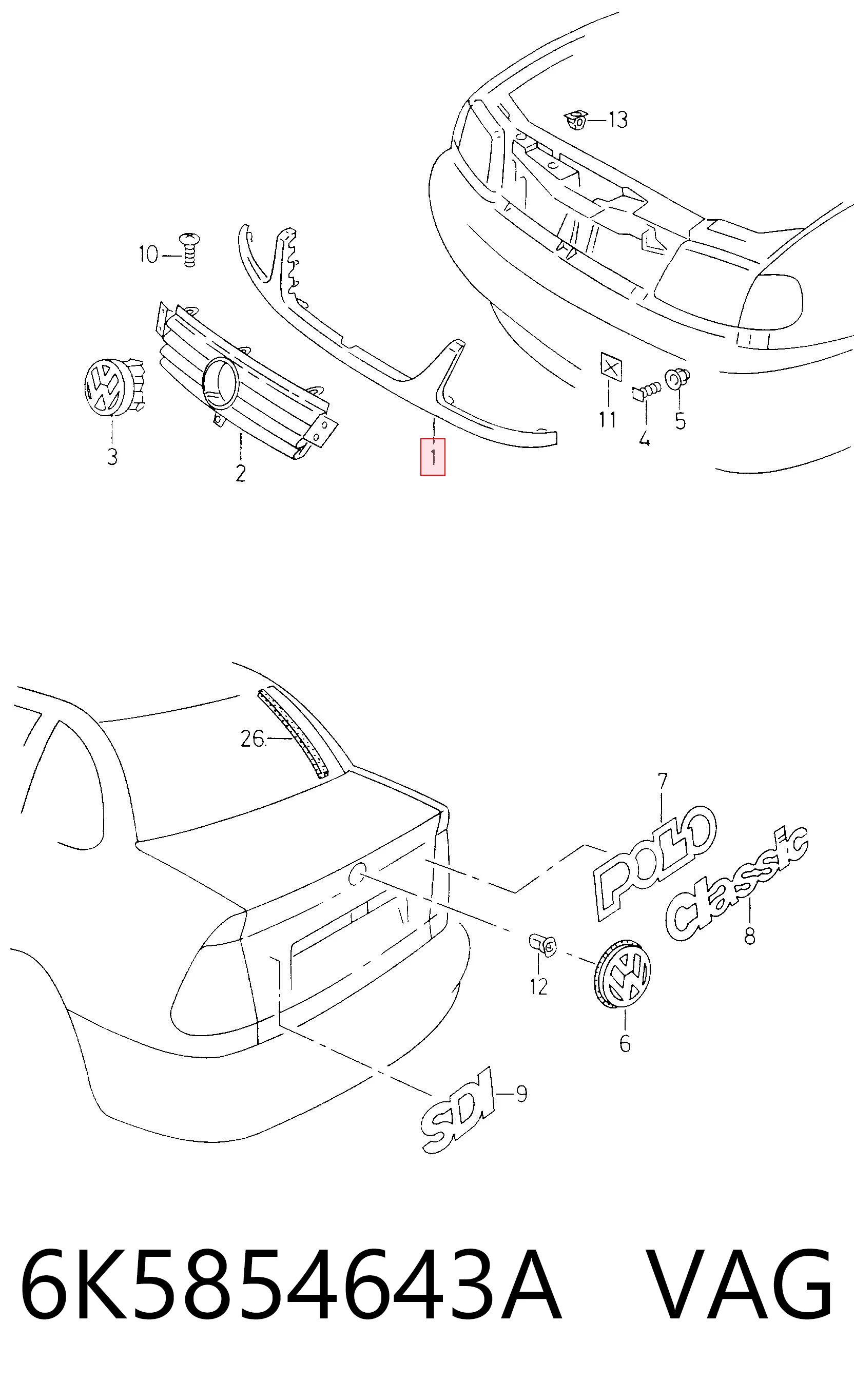 Накладка фар нижняя Polcar 9524061R цена, от 13.24 USD