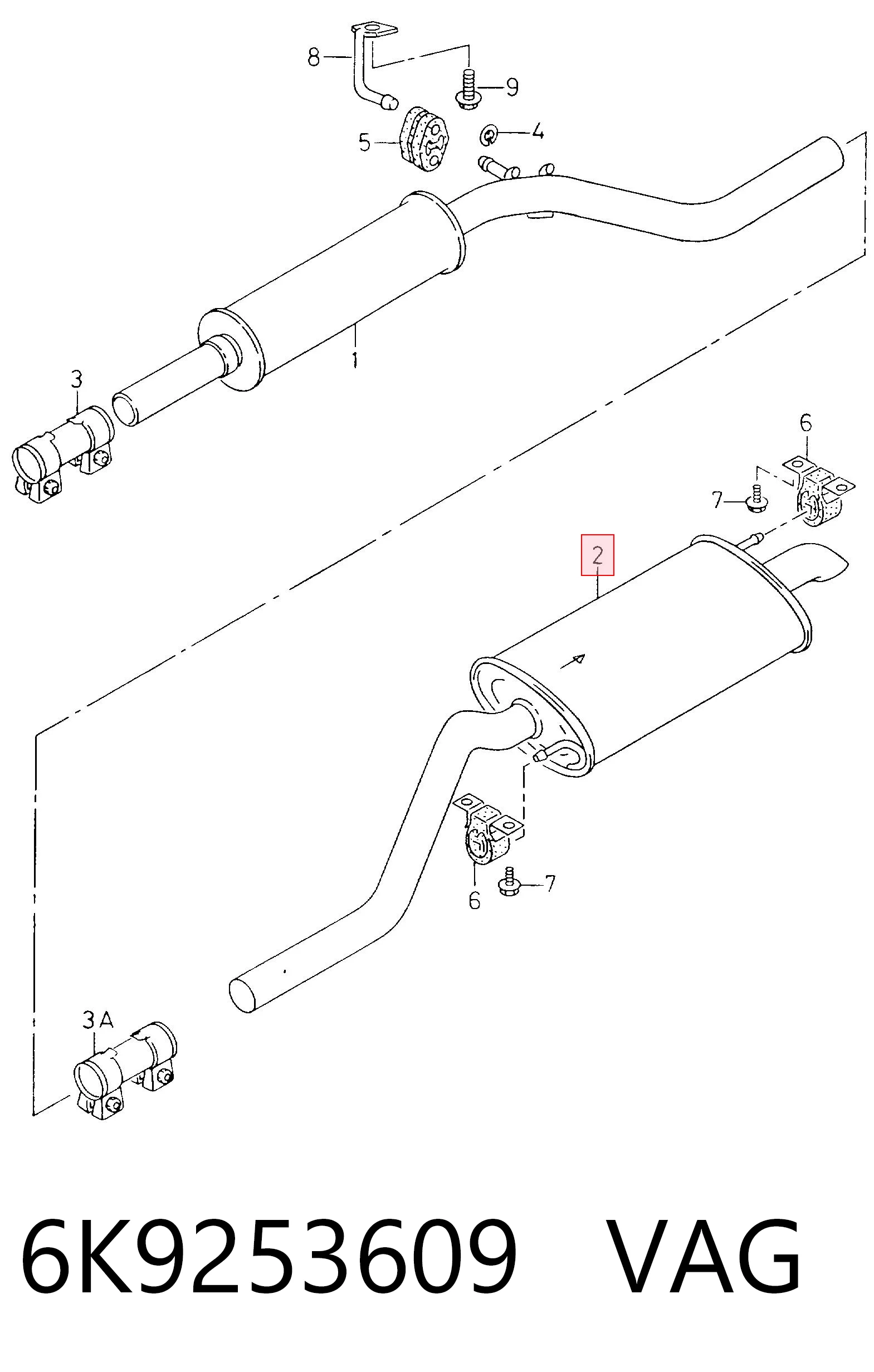 Выхлоп задний Bosal BS278573 цена, от 39.04 USD