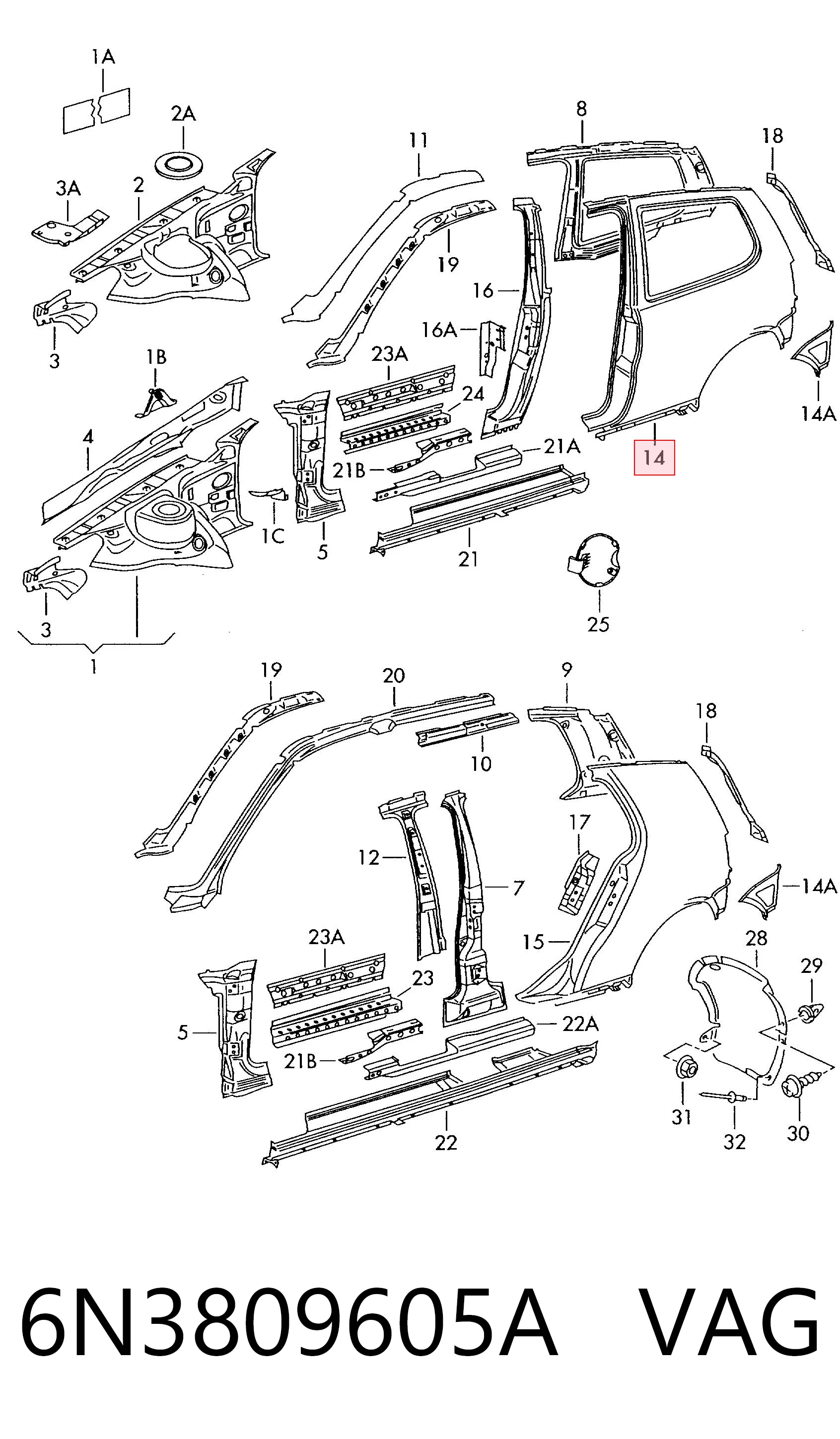 6N3809605A VAG