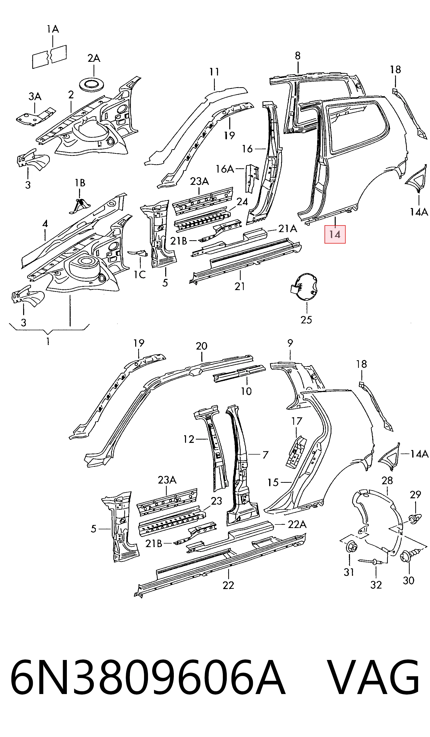 6N3809606A VAG