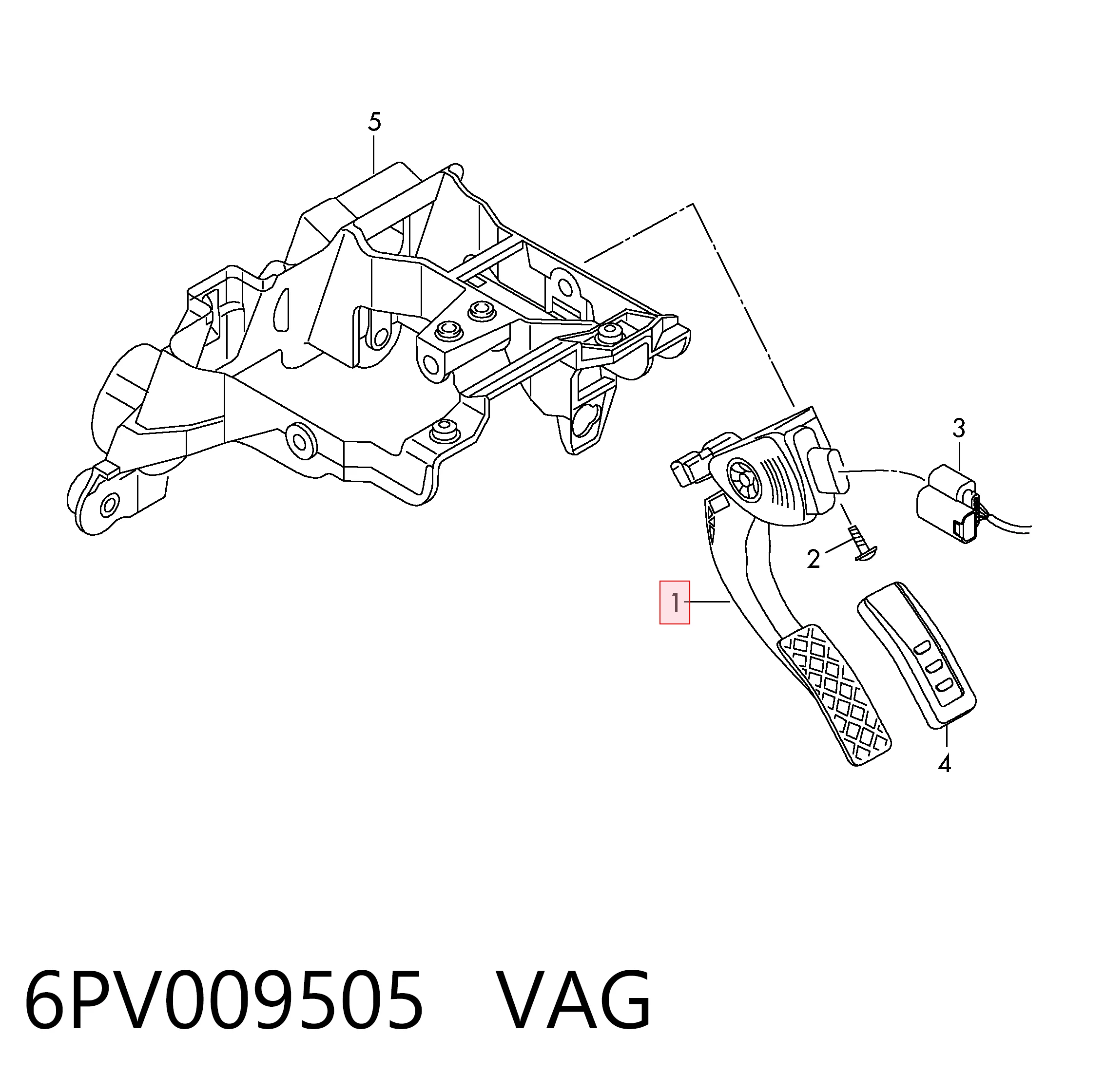 Педали газа на Audi A7 Sportback 4GA, 4GF
