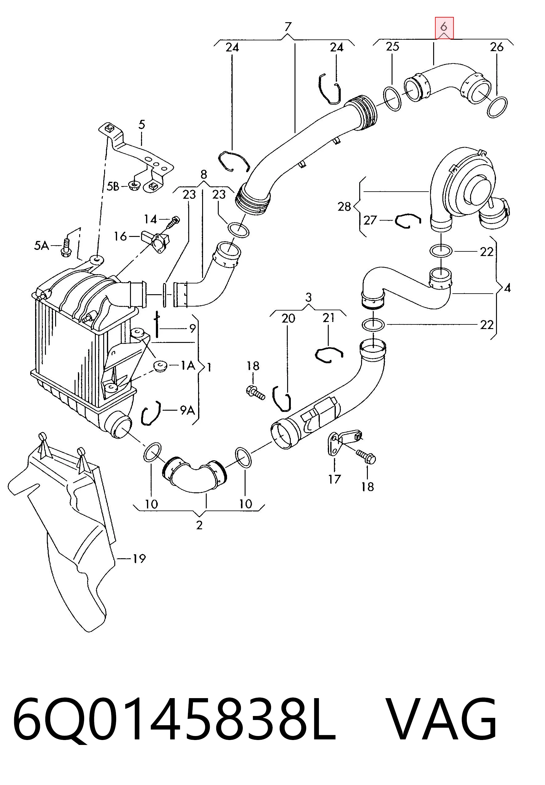  VAG 6Q0145838L цена, от 44.88 USD
