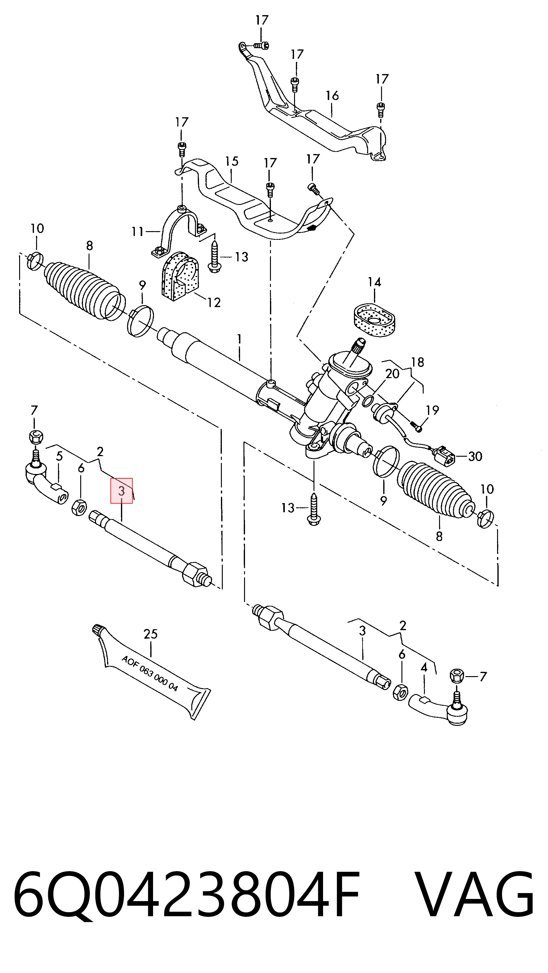 Тяги рулевые на Seat Ibiza III 6L1