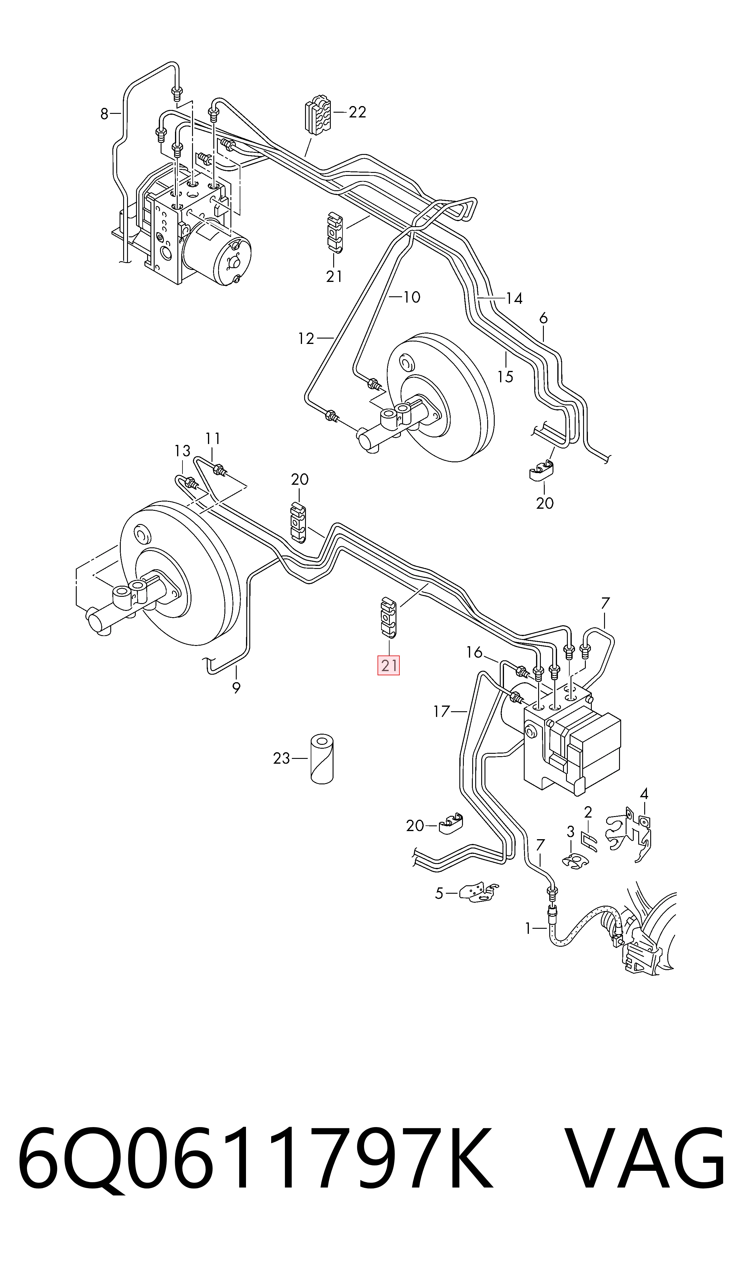 6Q0611797K VAG 