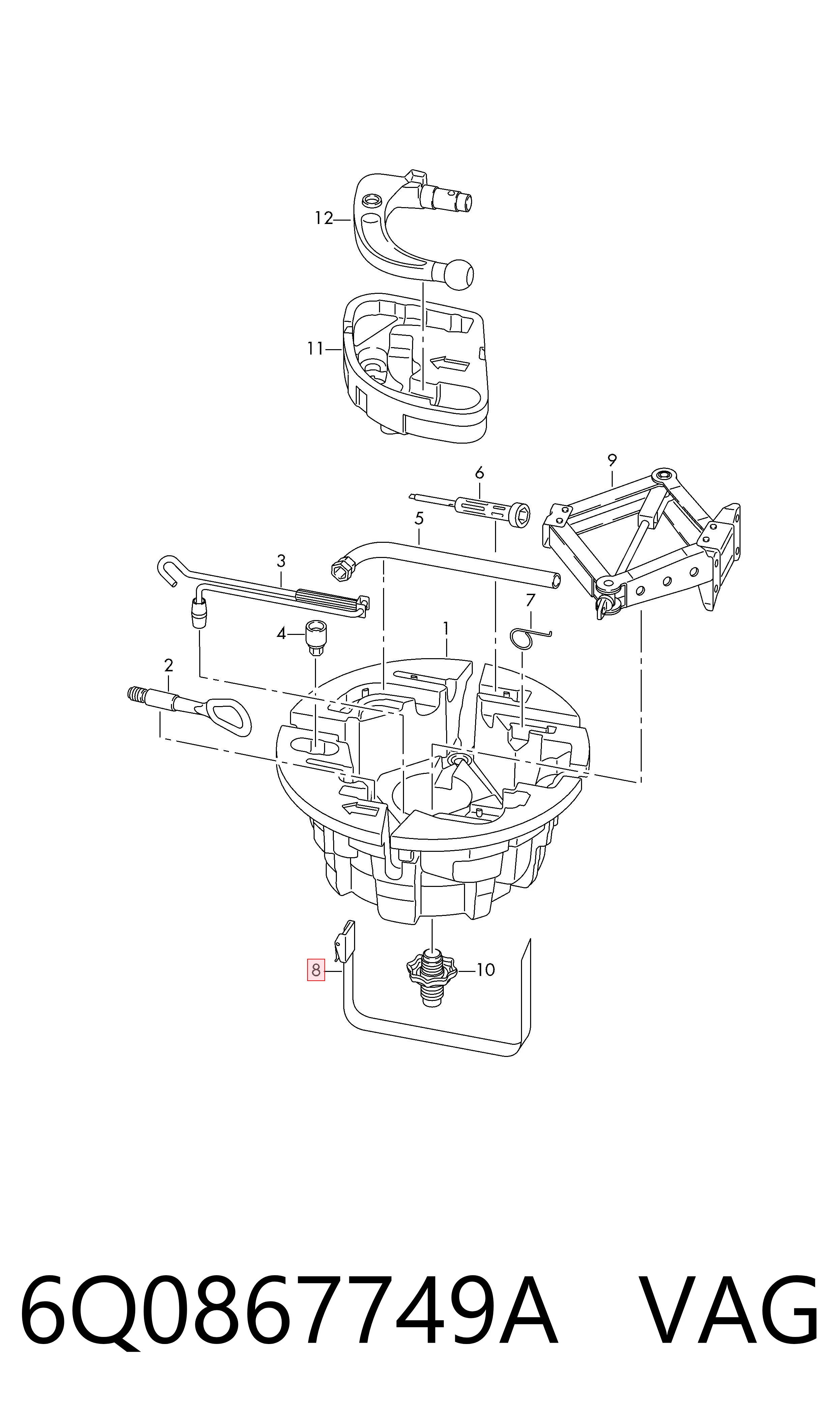  VAG 6Q0867749A цена, от 16.17 USD