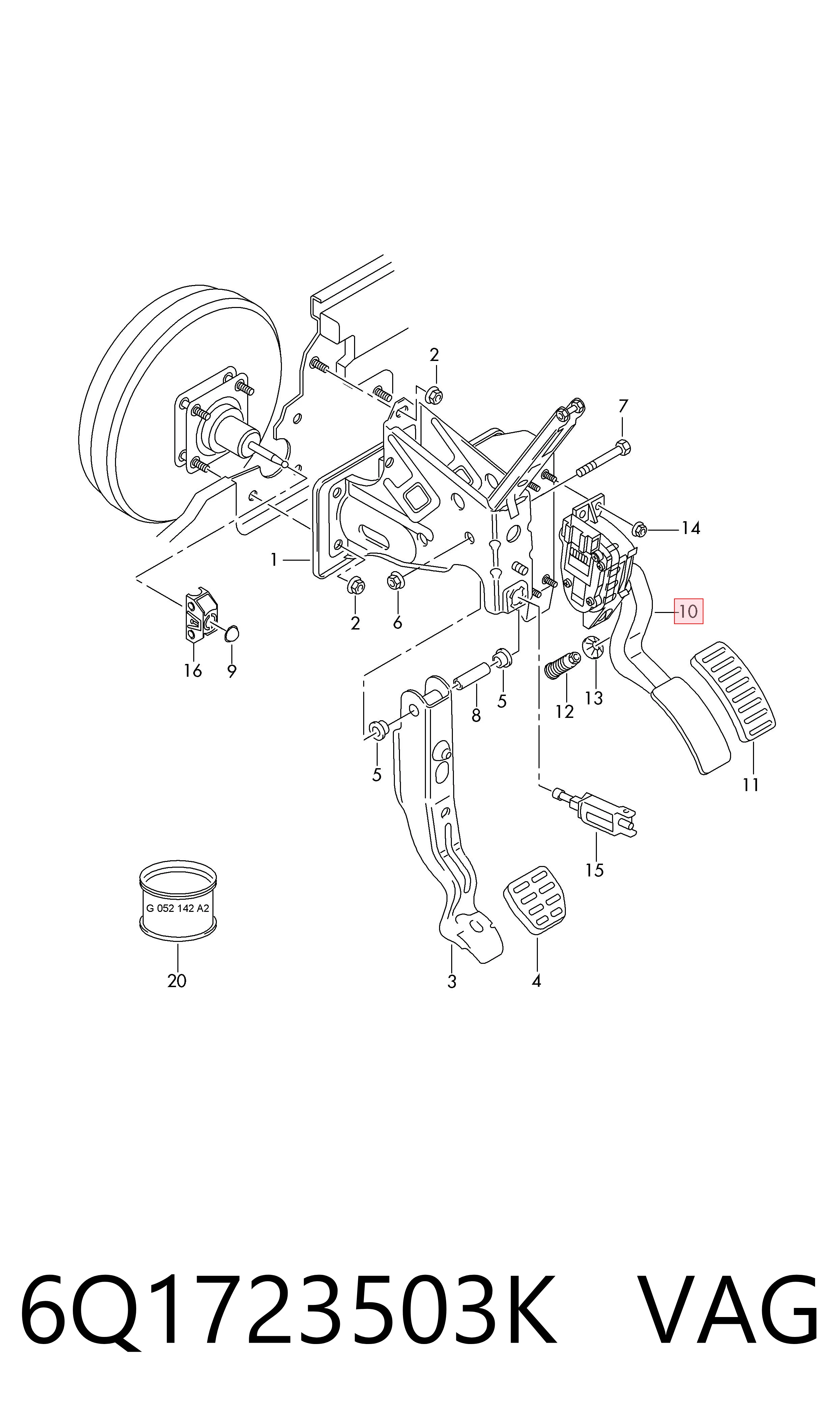Педаль газа (акселератора) Bosch 280755203 цена, от 92.39 USD