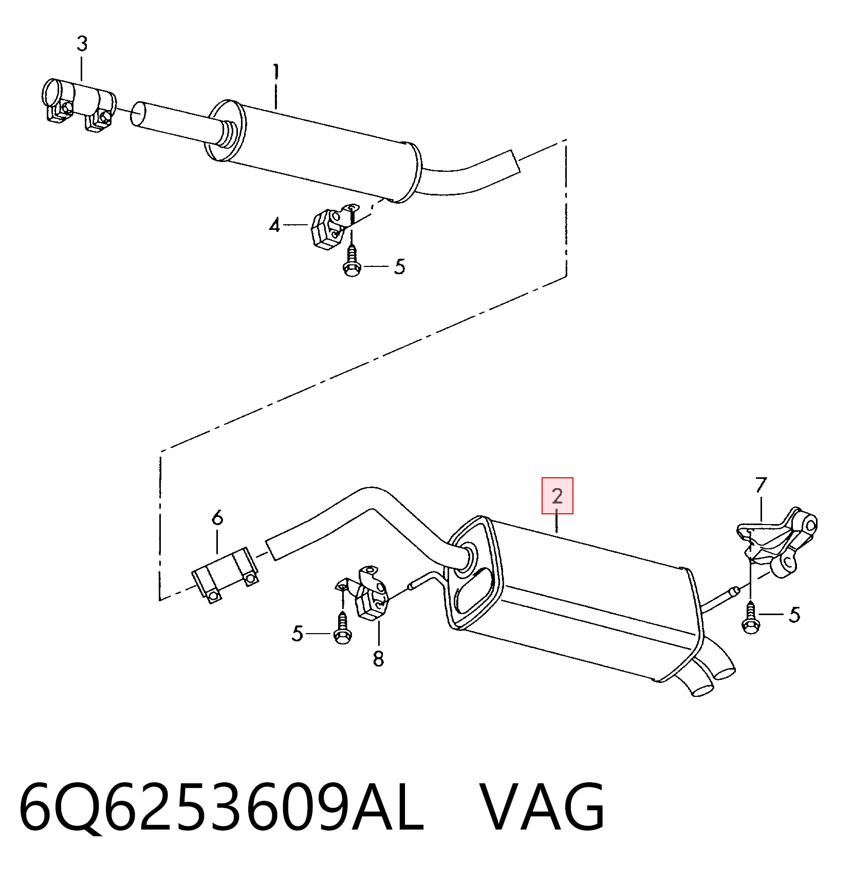 Купить FP6202G31 Polmostrow Глушитель задний
