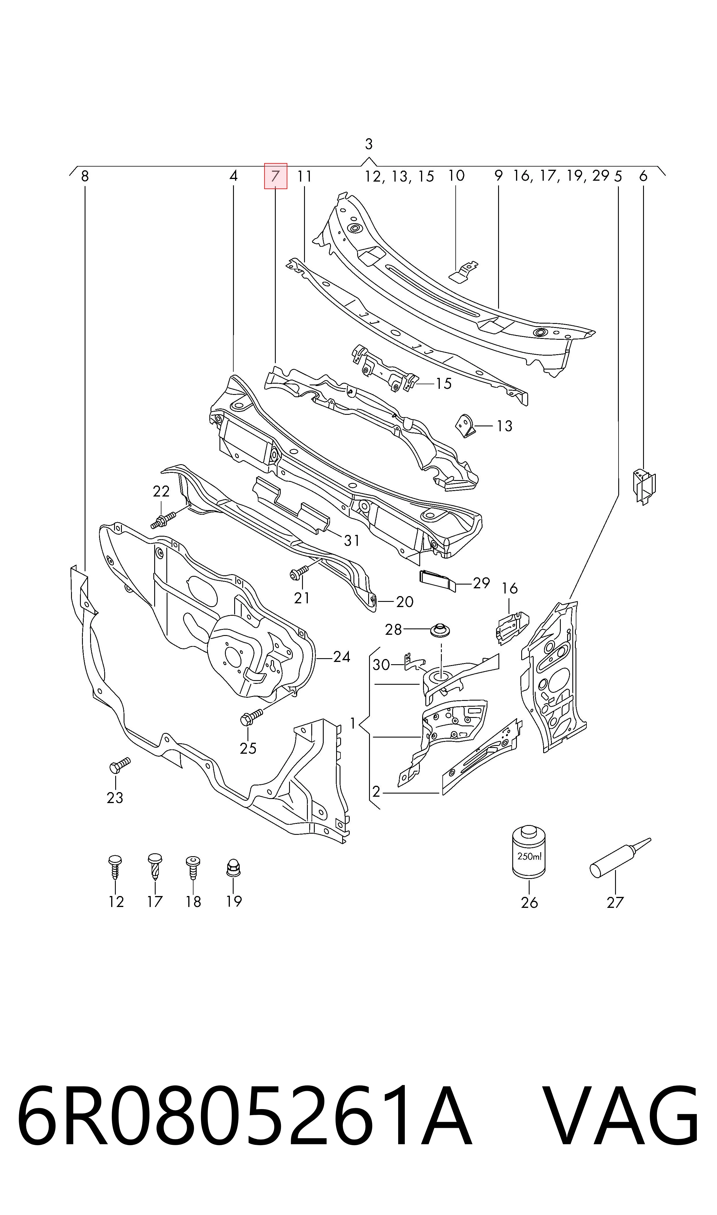 6R0805261A VAG 