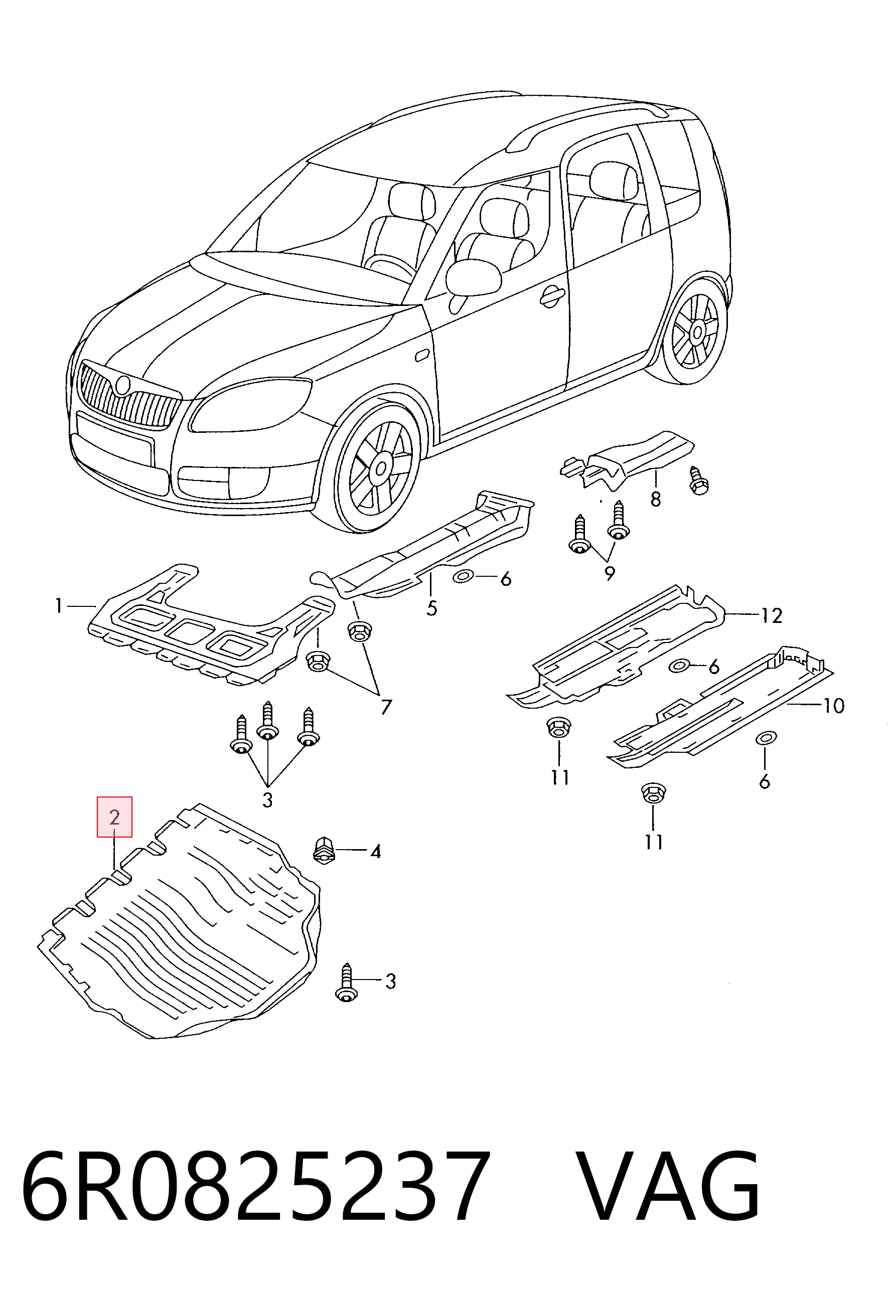  Защита двигателя Volkswagen Polo 5